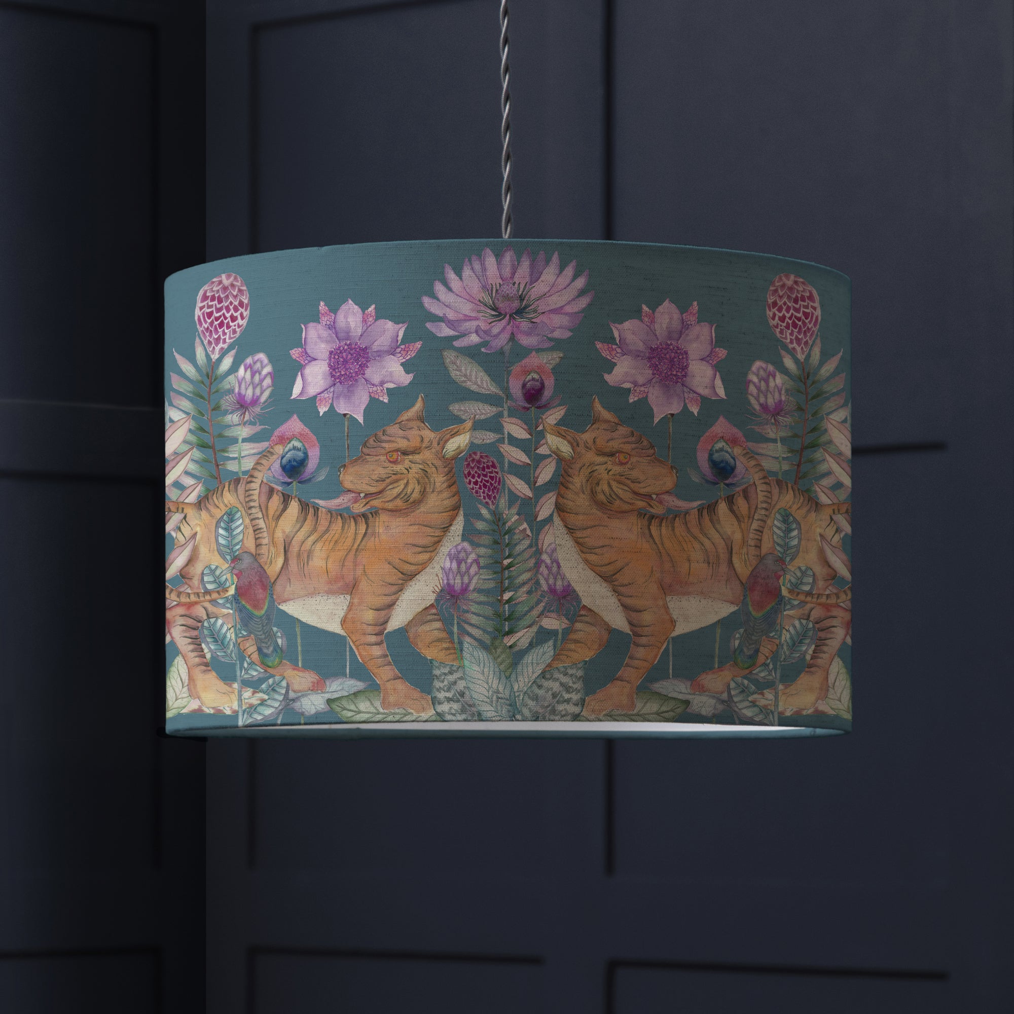 Baghdev Drum Lamp Shade Baghdev Navy Blue Price Comparisons | Compare The Build