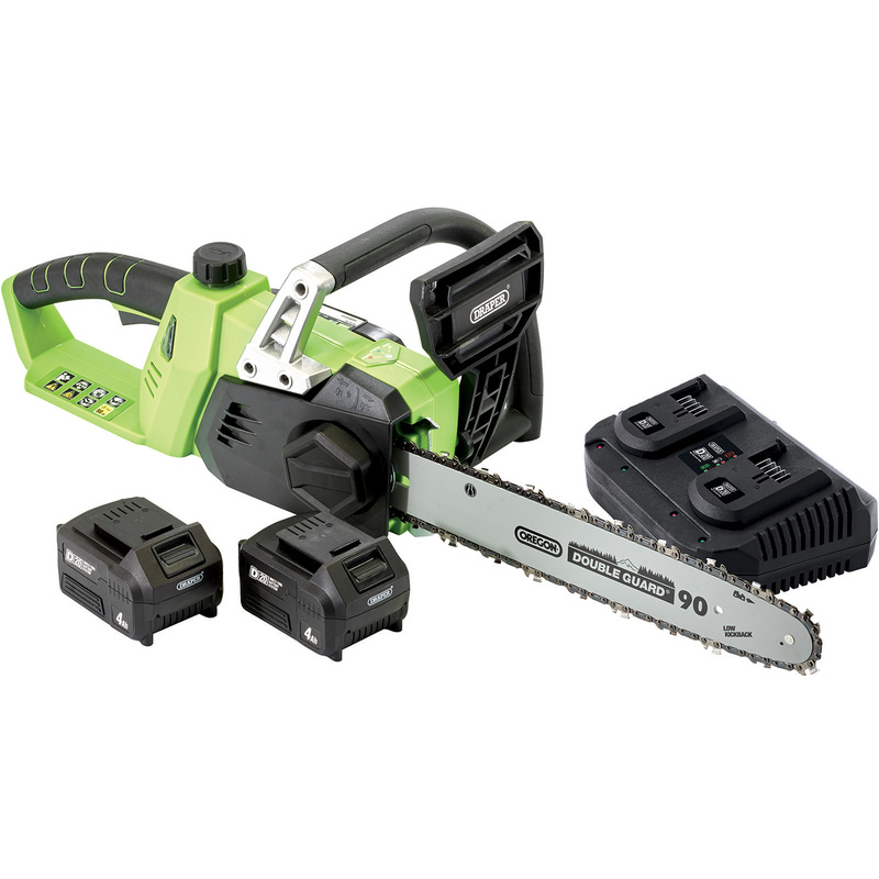 Draper Cordless D20 35.5cm 40V Chainsaw 2 x 4.0Ah | Compare The Build