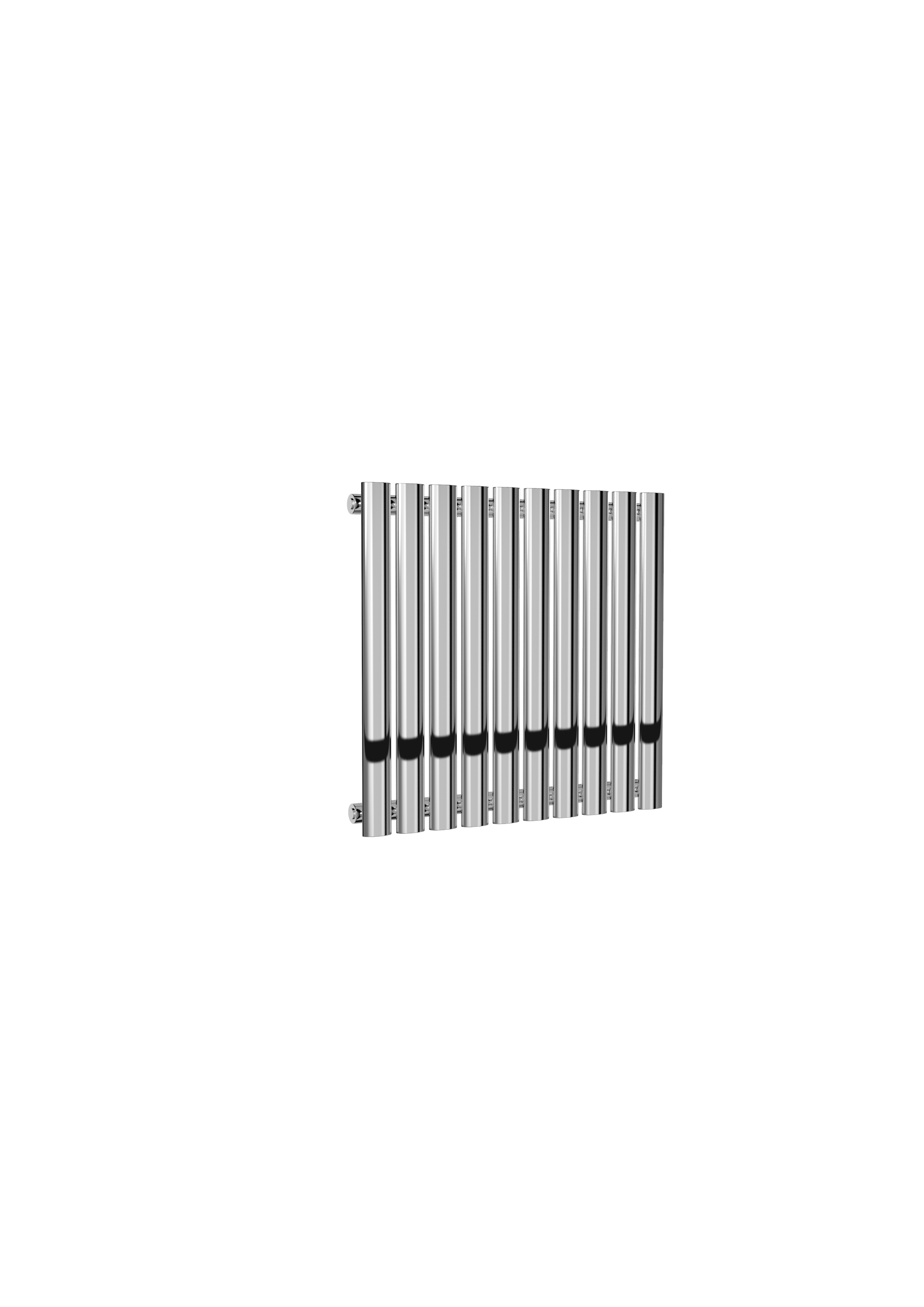 Reina Neval Horizontal Aluminium Designer Radiator, Polished, 600mm x 581mm Price Comparisons | Compare The Build