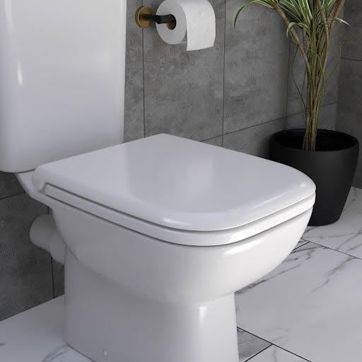 Baystone Paris Soft Close Square Toilet Seat - Top Fix White Price Comparisons | Compare The Build