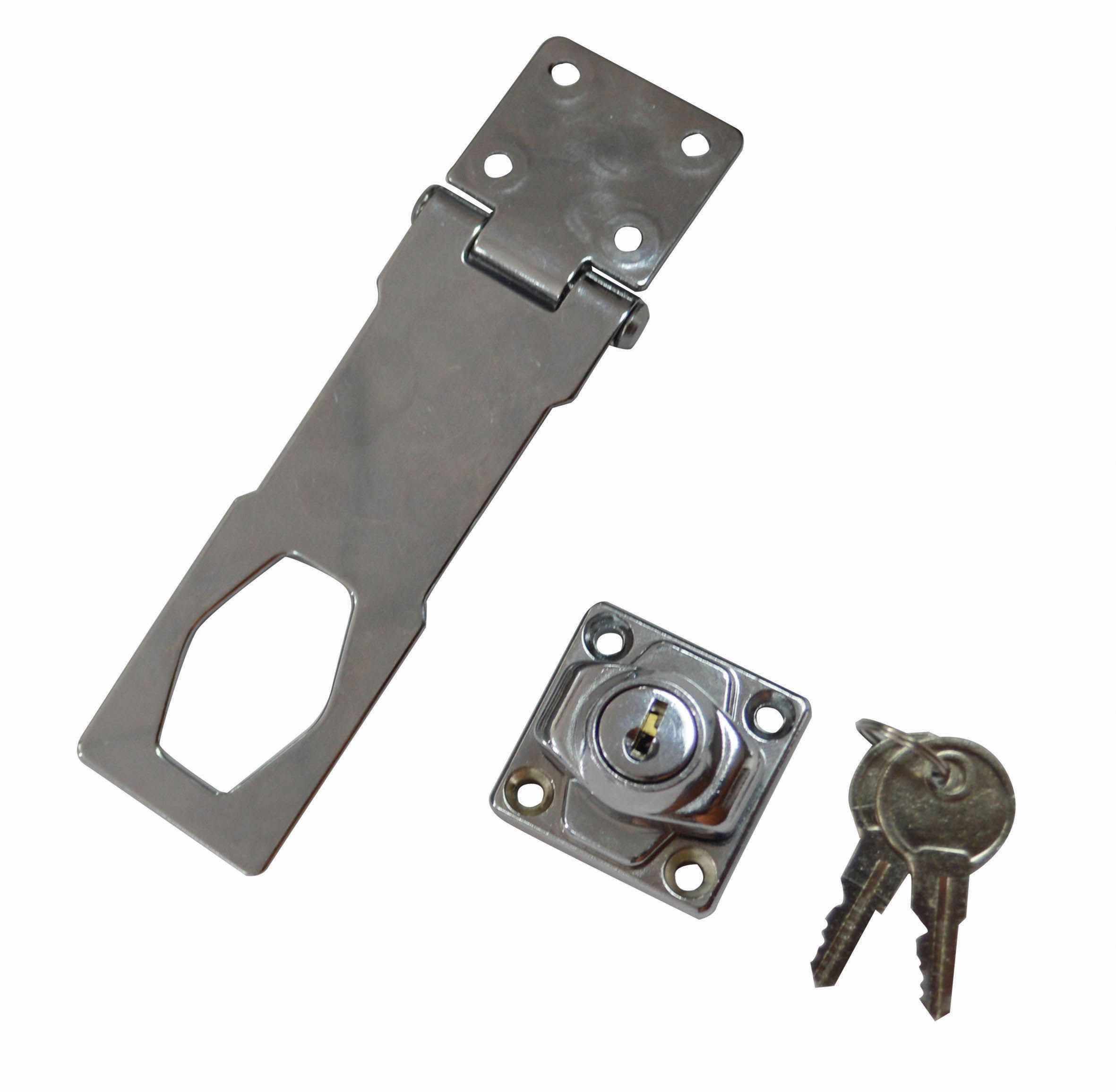 Smith & Locke Sheet Steel (L)117mm Locking Hasp & Staple Price Comparisons | Compare The Build