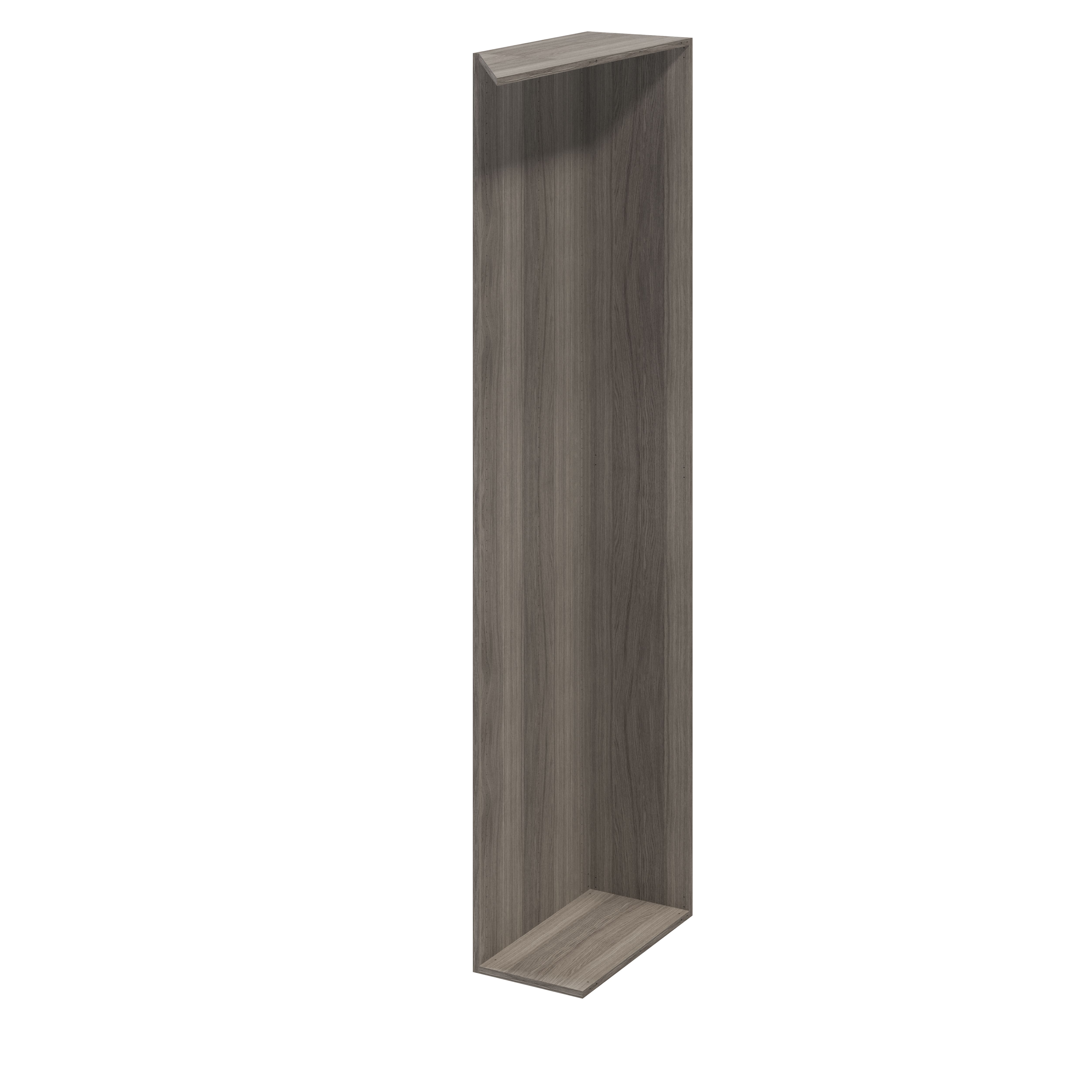 GoodHome Atomia Grey Oak Effect Modular Furniture Cabinet, (H)2250mm (W)300mm (D)580mm Price Comparisons | Compare The Build