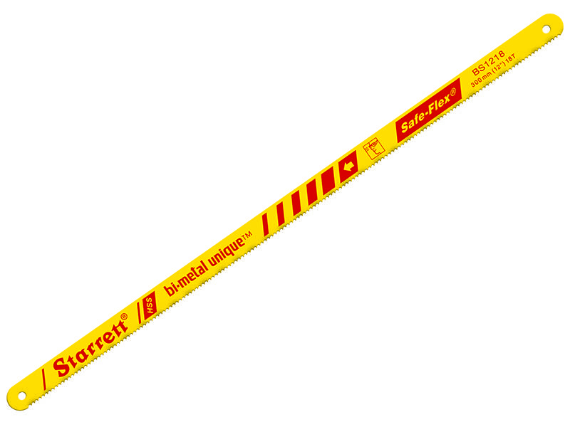 Starrett STRKBS1224 Bi-Metal Unique Safe-Flex Hacksaw Blades 300mm (12in) x 24 TPI Pack 100 Price Comparisons | Compare The Build