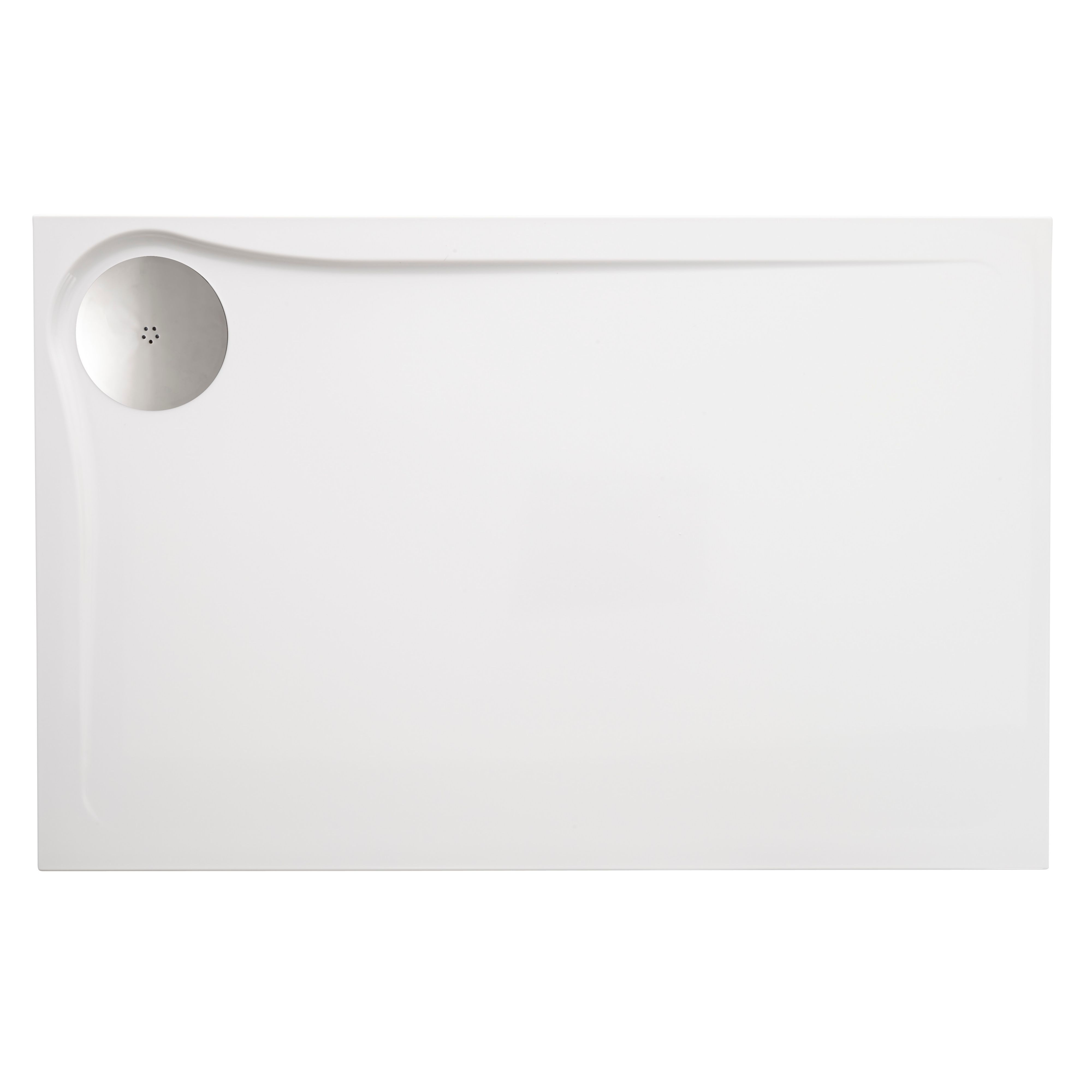 Cooke & Lewis Eclipse Ultra Low Profile Rectangular Shower Tray Lh (L)1200mm (W)800mm (D)27mm Price Comparisons | Compare The Build