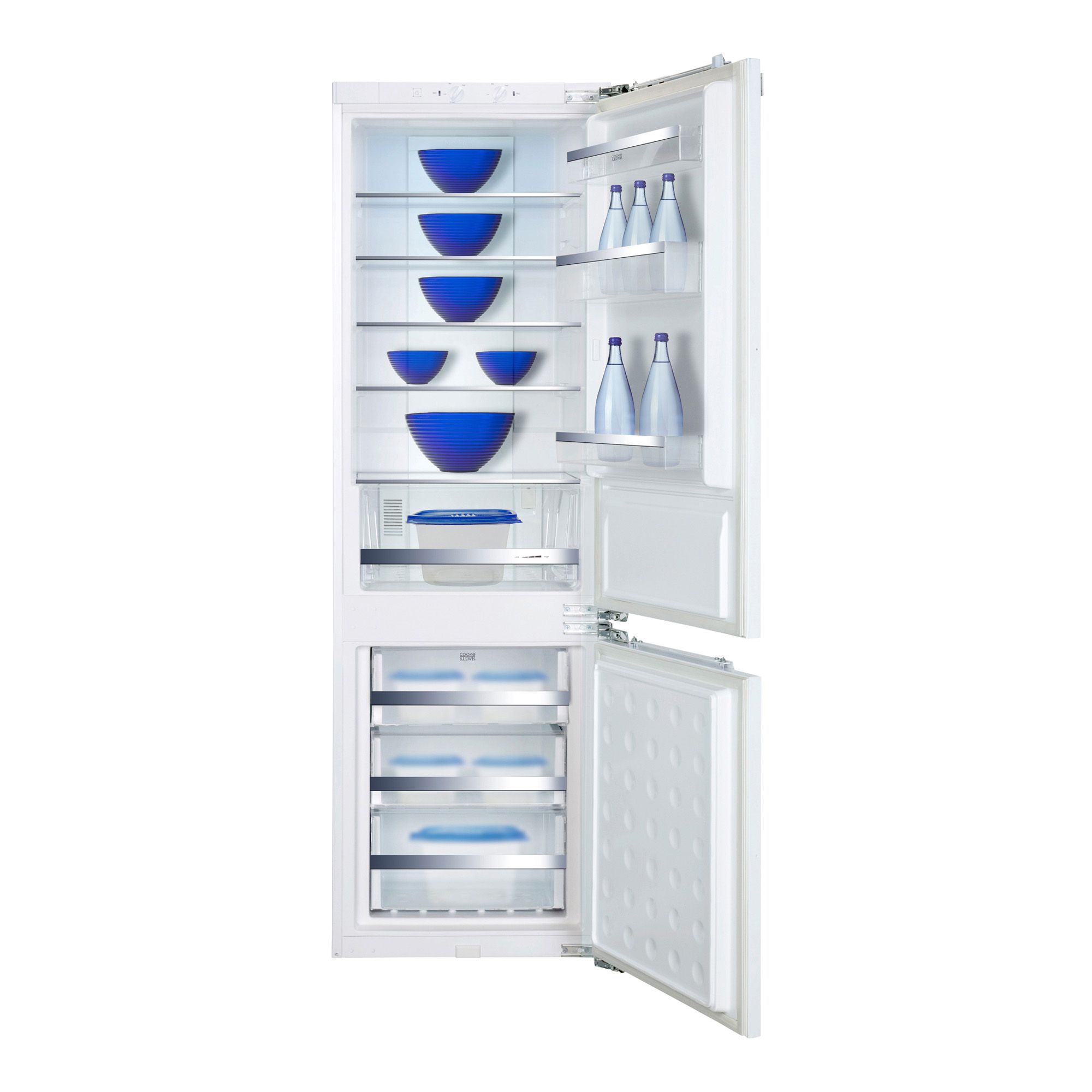 Cooke & Lewis Clbc-70 White Integrated Fridge Freezer Price Comparisons | Compare The Build