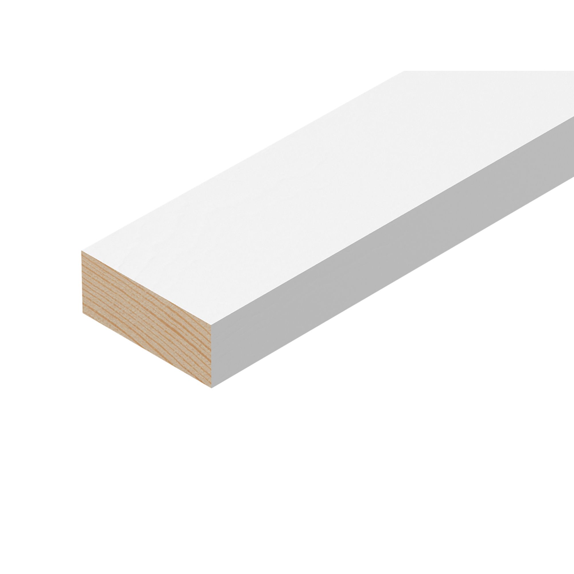 Smooth Primed Square edge MDF Stripwood (L)2.4m (W)25mm (T)15mm Price Comparisons | Compare The Build