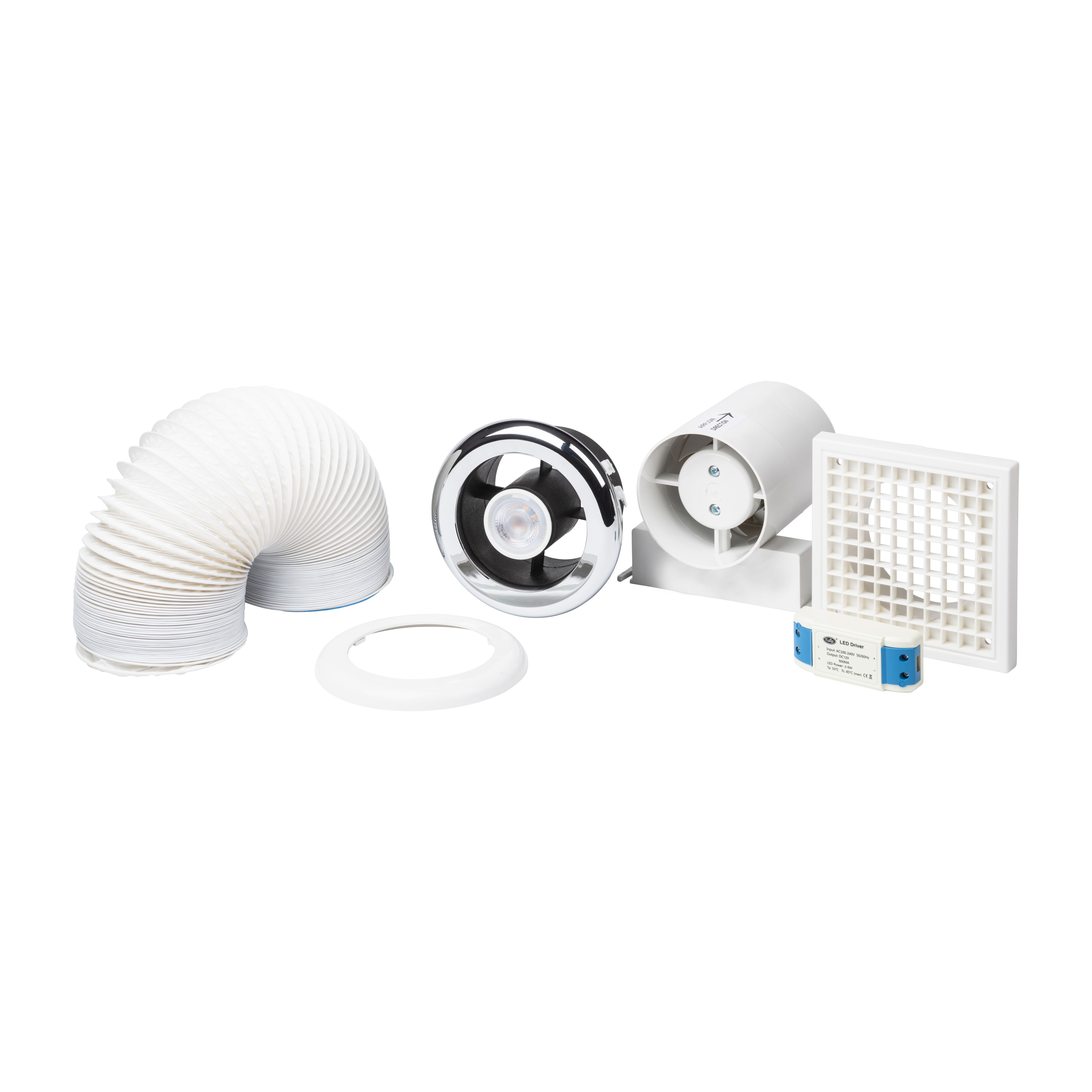 Vdisl100T Bathroom Shower Fan Kit With Lights Price Comparisons | Compare The Build