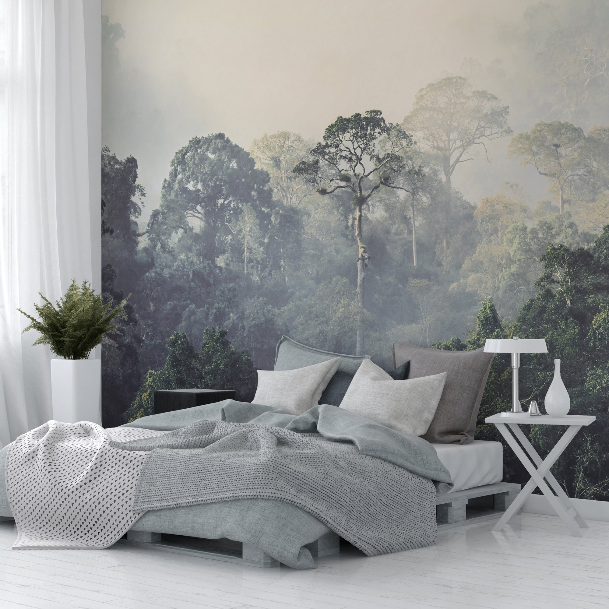 Rainforest Mural Wallpaper Green Price Comparisons | Compare The Build