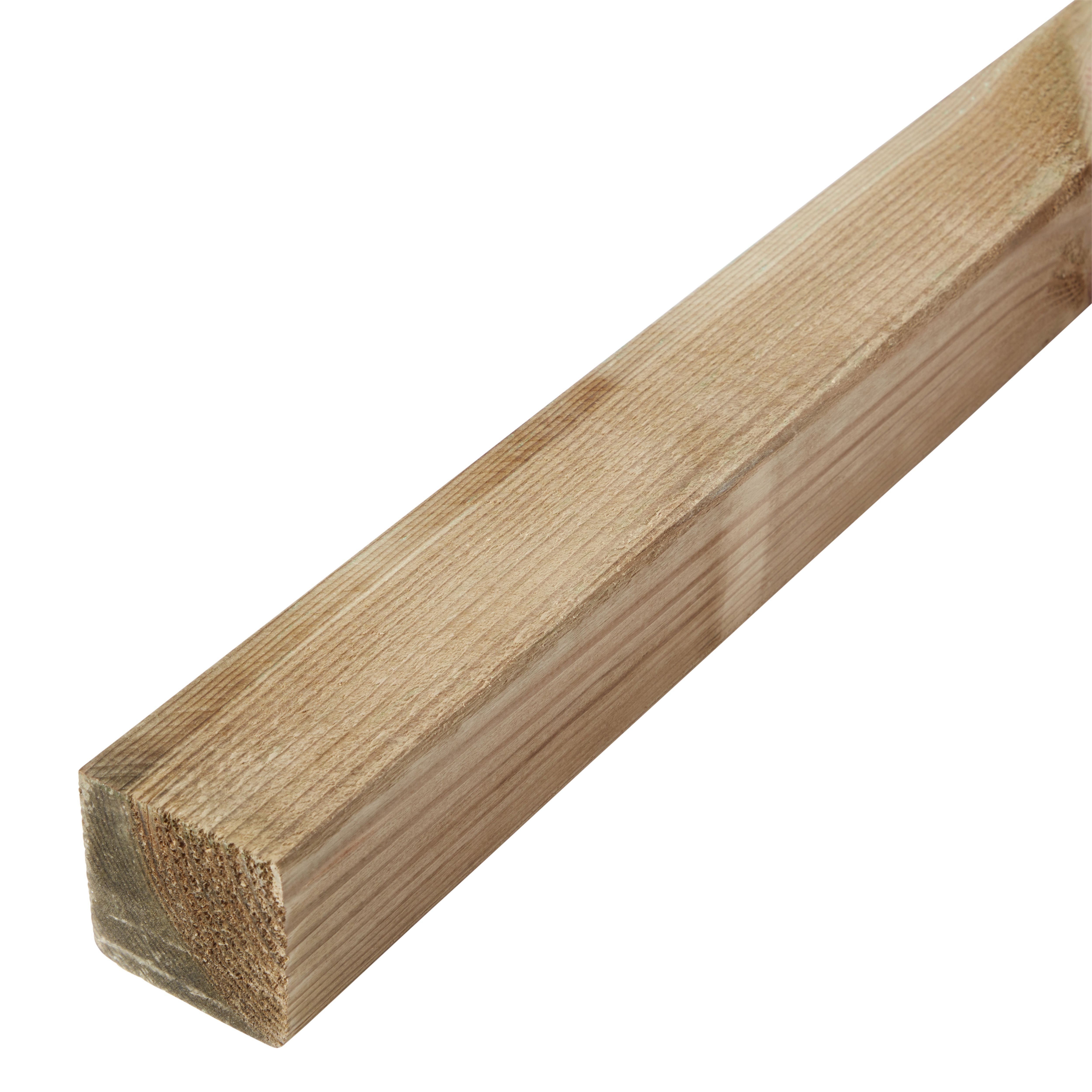 R4C Smooth Planed Round edge Treated Whitewood Stick timber (L)2.4m (W)60mm (T)60mm Price Comparisons | Compare The Build