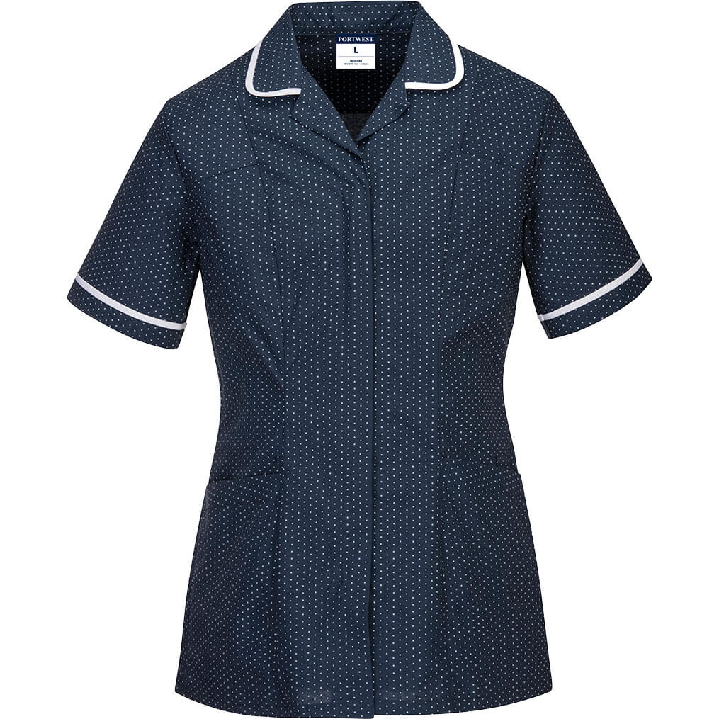 Portwest Womens Stretch Classic Care Home Tunic Navy M Price Comparisons | Compare The Build