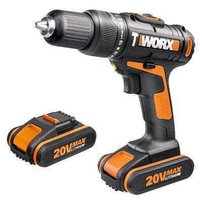 Worx 20V Li-Ion Cordless Drill Driver 1 Battery Wx386.2 | Compare The Build