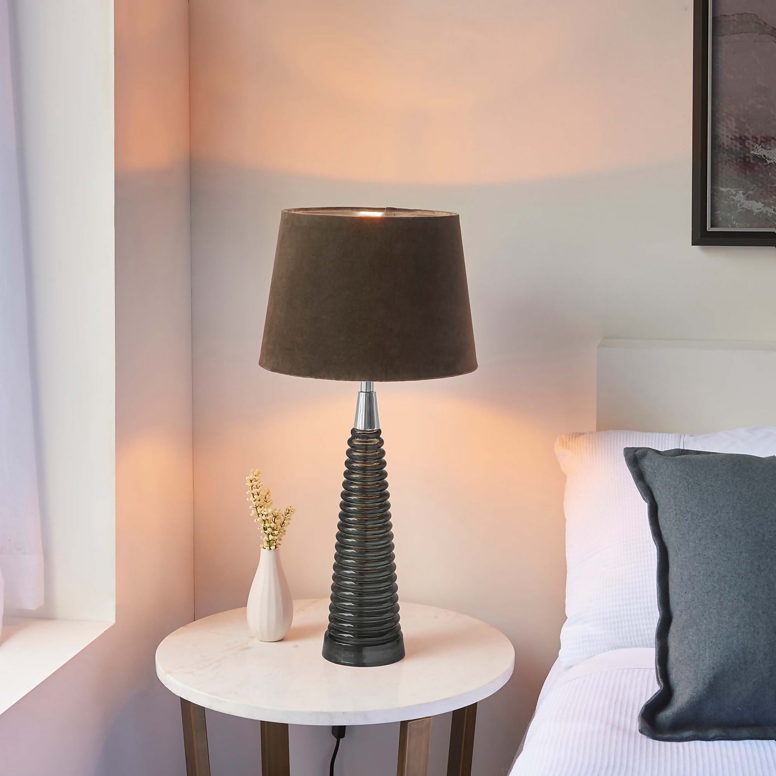 Fearn Table Lamp - Charcoal Price Comparisons | Compare The Build