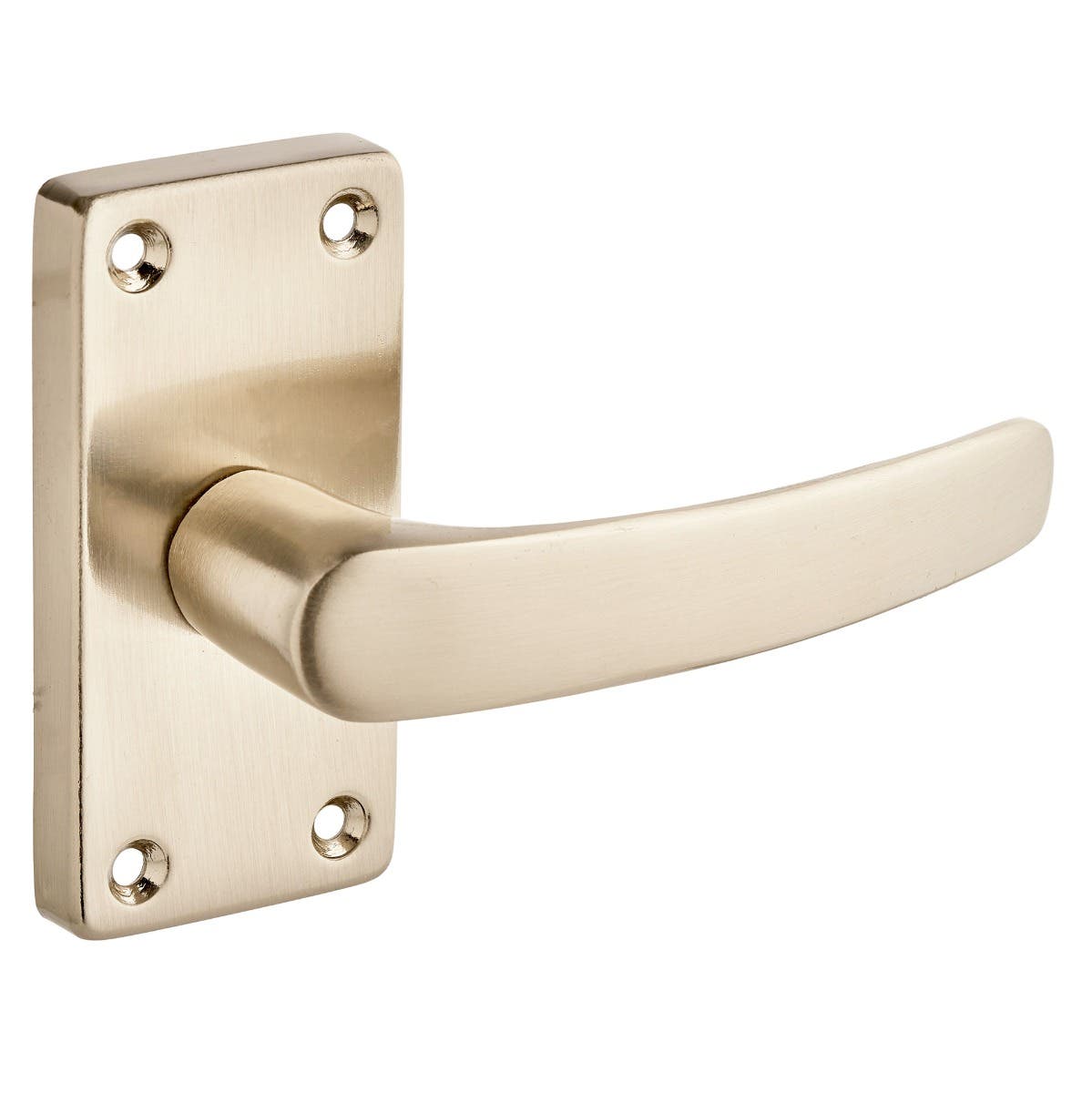 Contract Lever Latch Short Door Handles - Brushed Nickel Price Comparisons | Compare The Build