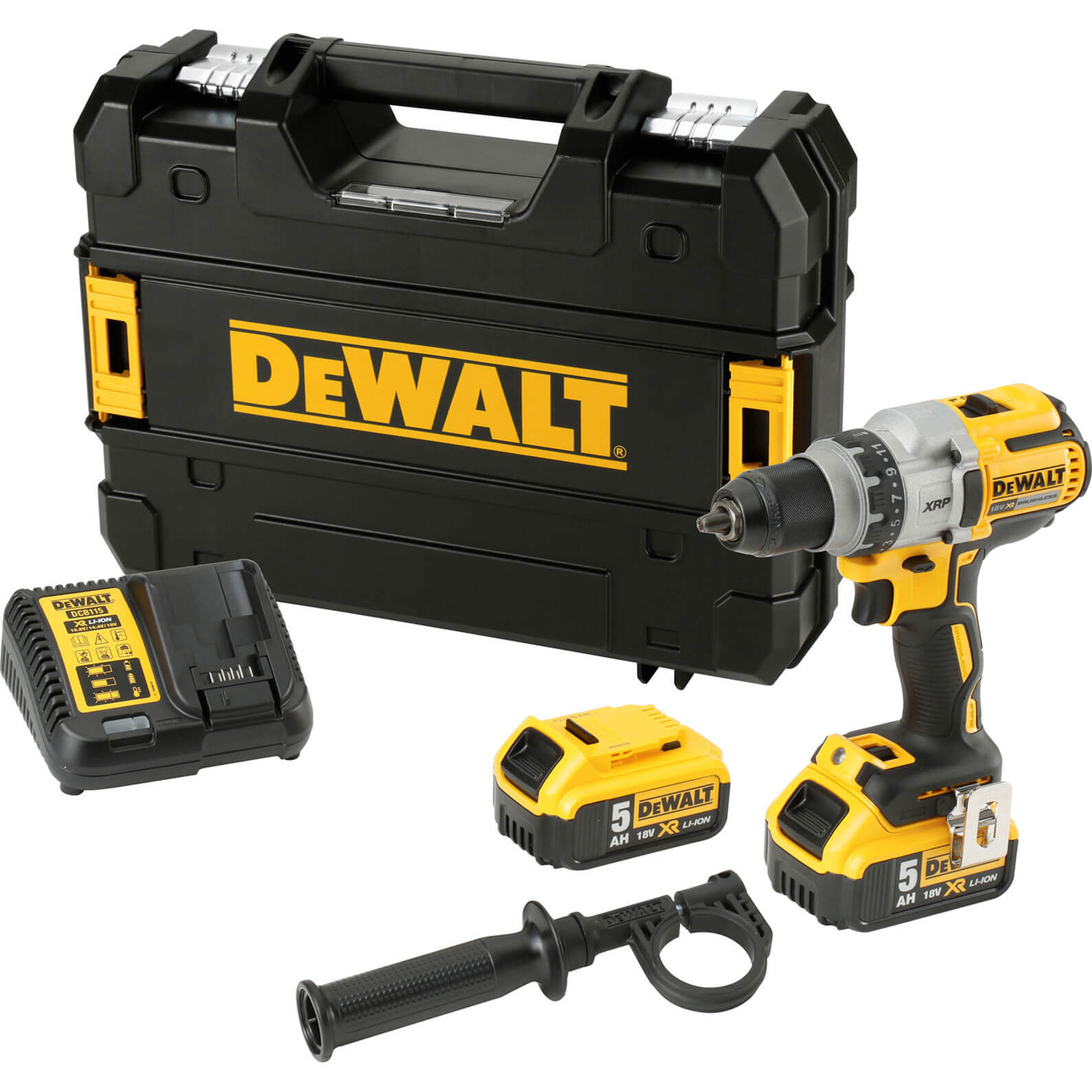 DeWalt DCD991 18v XR Cordless Brushless Drill Driver 2 x 5ah Li-ion Charger Case | Compare The Build