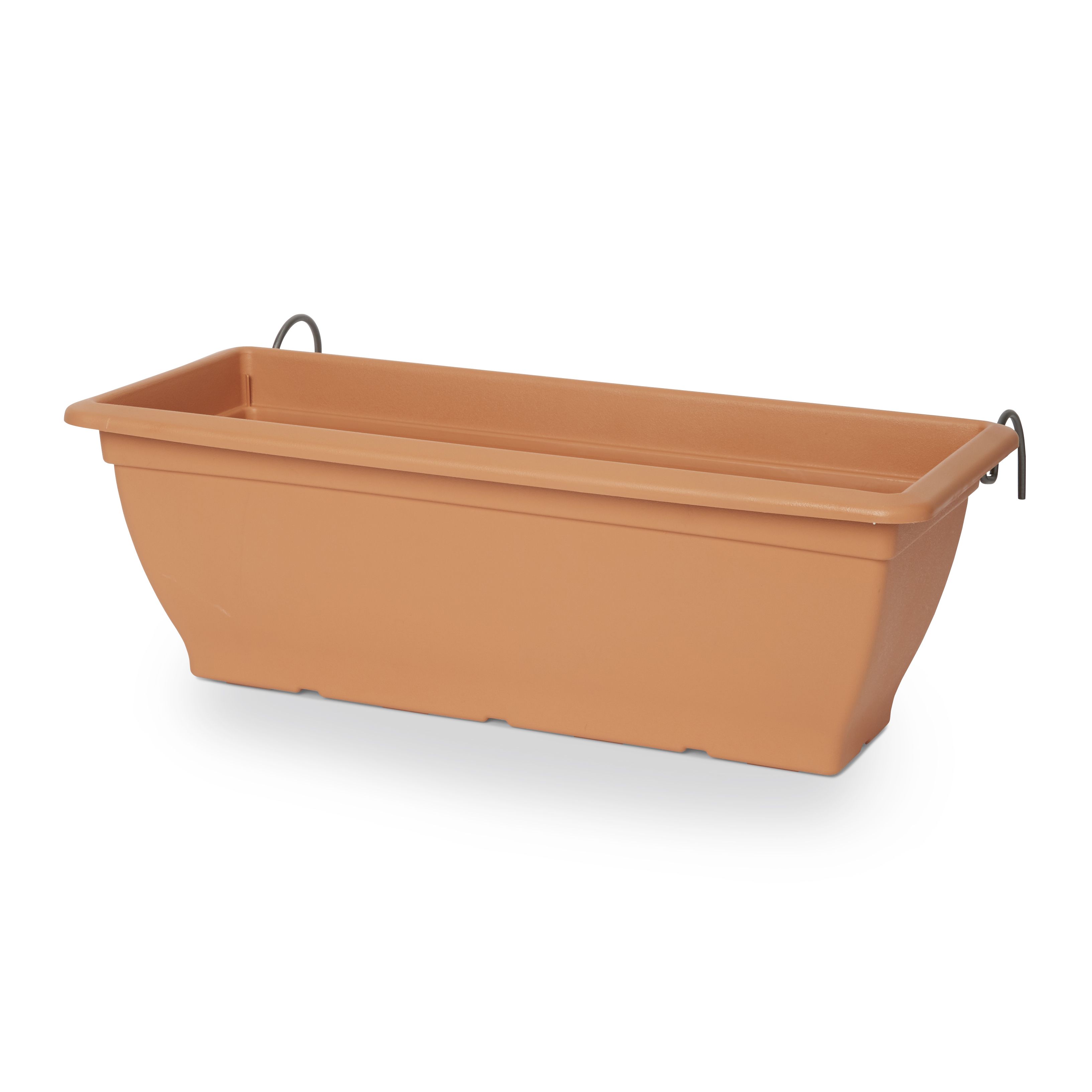 Blooma Florus Brown Plastic Bell Square Trough 60Cmx40Cm Price Comparisons | Compare The Build