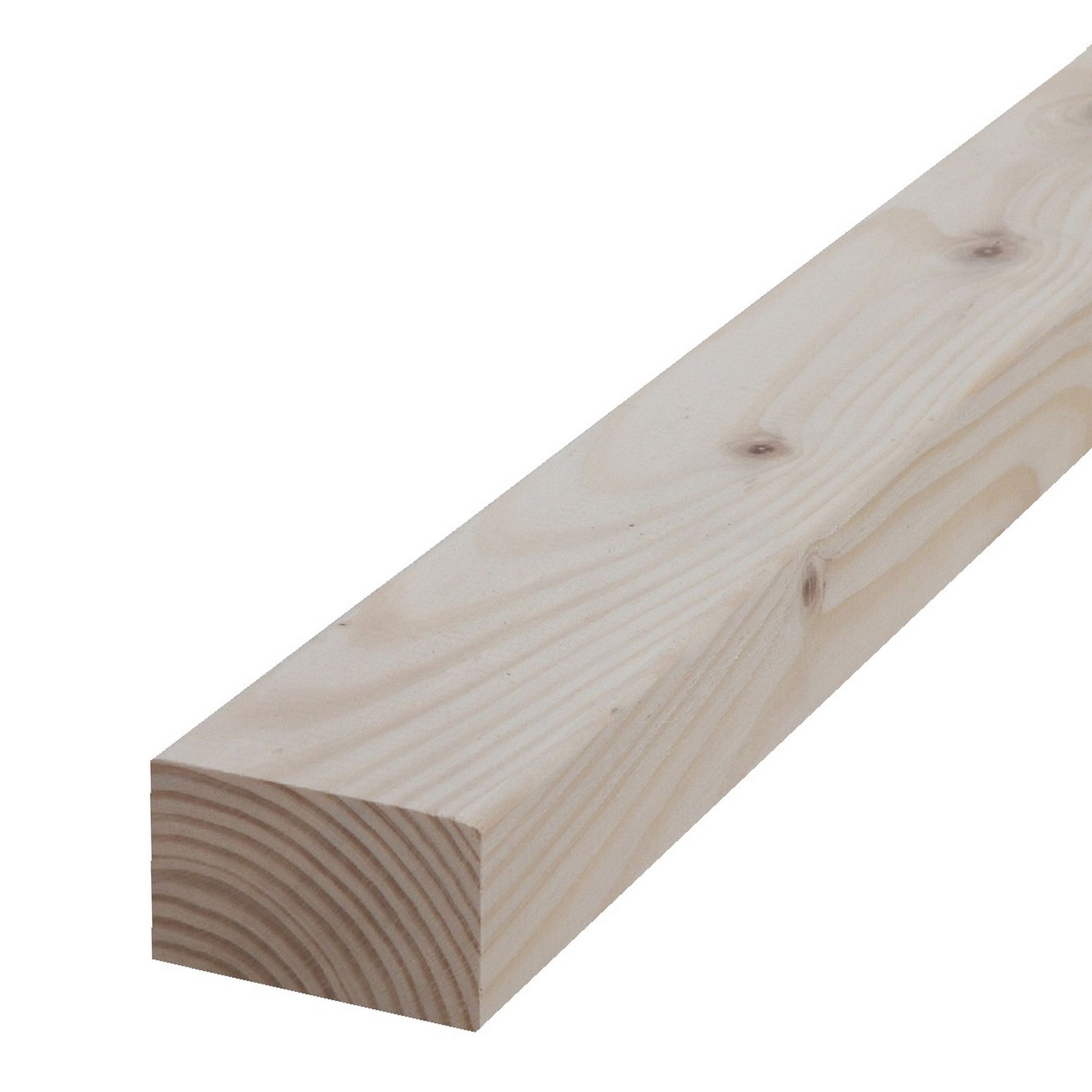 Round edge Whitewood spruce C16 CLS timber (L)2.4m (W)89mm (T)38mm Price Comparisons | Compare The Build