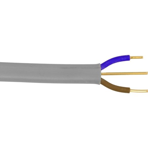 6242Y 1.0mm Twin And Earth Grey PVC Cable - 10m Drum Price Comparisons | Compare The Build