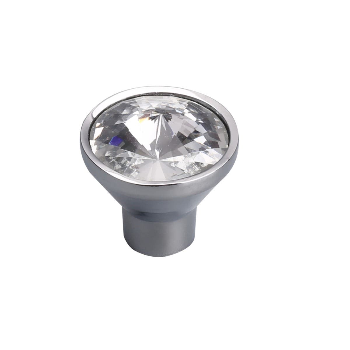 Tapered Crystal Cabinet Knob 30mm Chrome Plated | Compare The Build