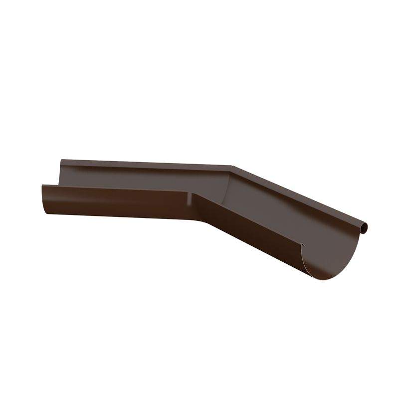 Lindab Half Round 135dg Outer Gutter Angle 125mm Painted Brown Galvanised Steel RVYO125BN Price Comparisons | Compare The Build