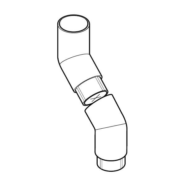Alumasc Flushjoint Circular 135dg 2 Piece 250mm Offset 150mm - Anthracite Grey Aluminium CP60/250/135A/PPC/7016 Price Comparisons | Compare The Build