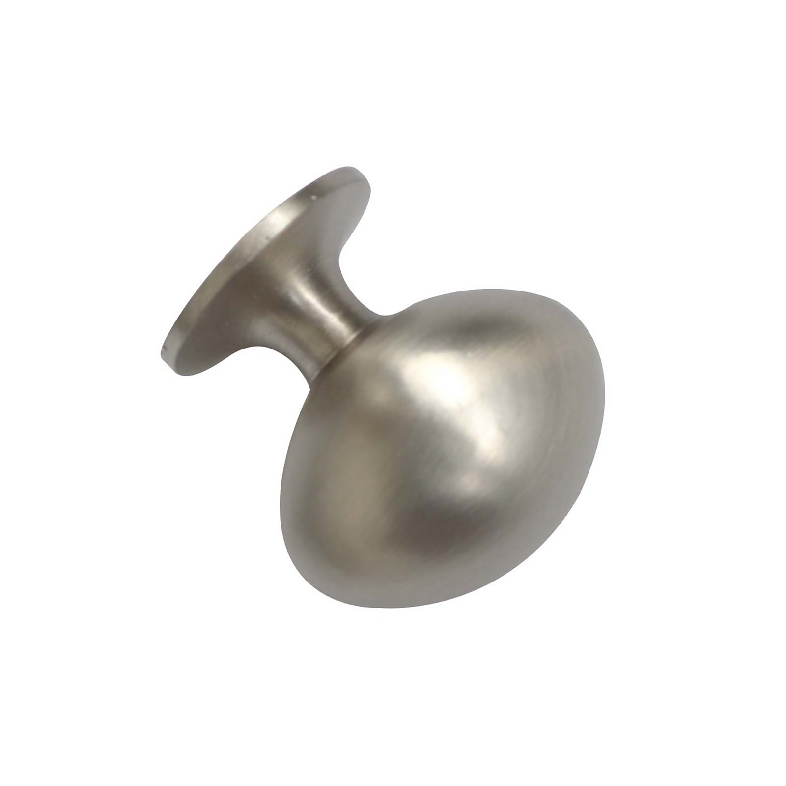 Bowen 30mm Oval Zinc Brushed Nickel Knob - 2 Pack Price Comparisons | Compare The Build