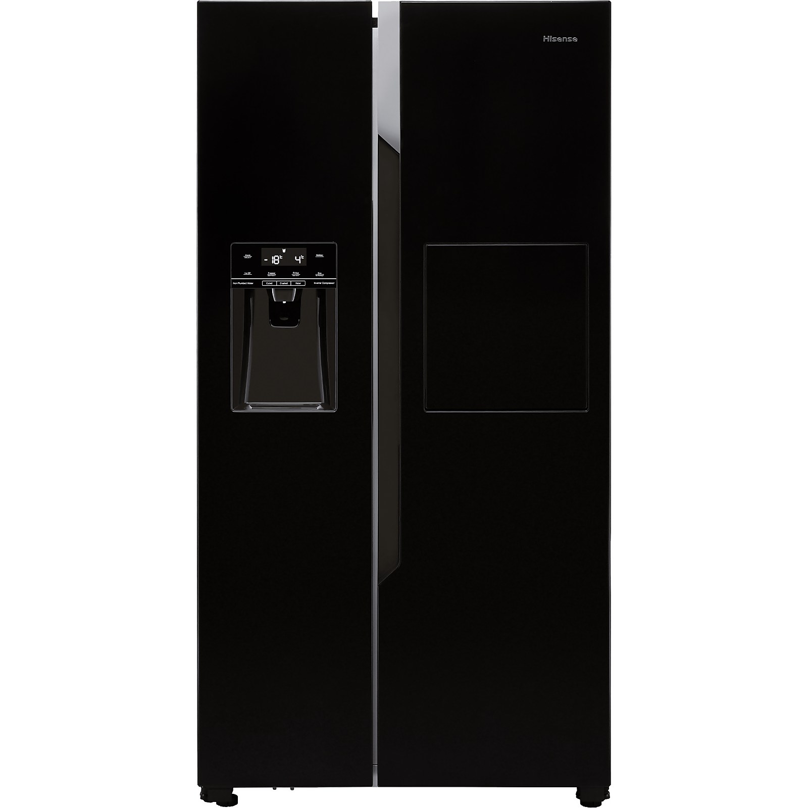 Hisense RS694N4BBF American Fridge Freezer - Black | Compare The Build