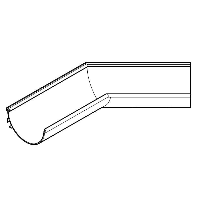 Alumasc Aqualine Half Round 135dg Internal Angle in Black - 100mm x 50mm Aluminium EHR10/IA13A/PPC/9017 Price Comparisons | Compare The Build