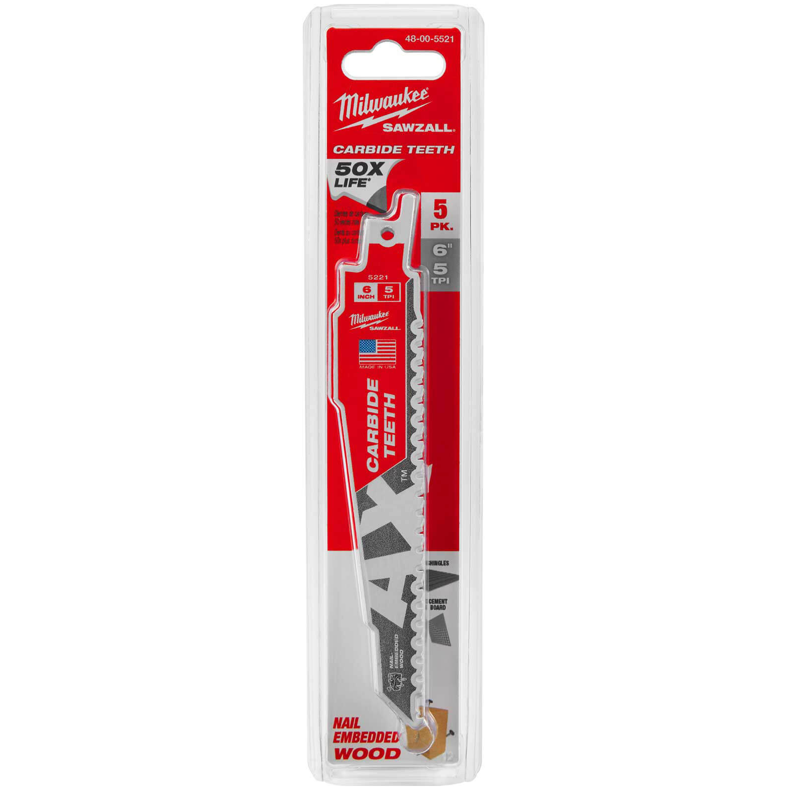 Milwaukee Heavy Duty AX Carbide Demolition Reciprocating Sabre Saw Blades 150mm Pack of 5 Price Comparisons | Compare The Build