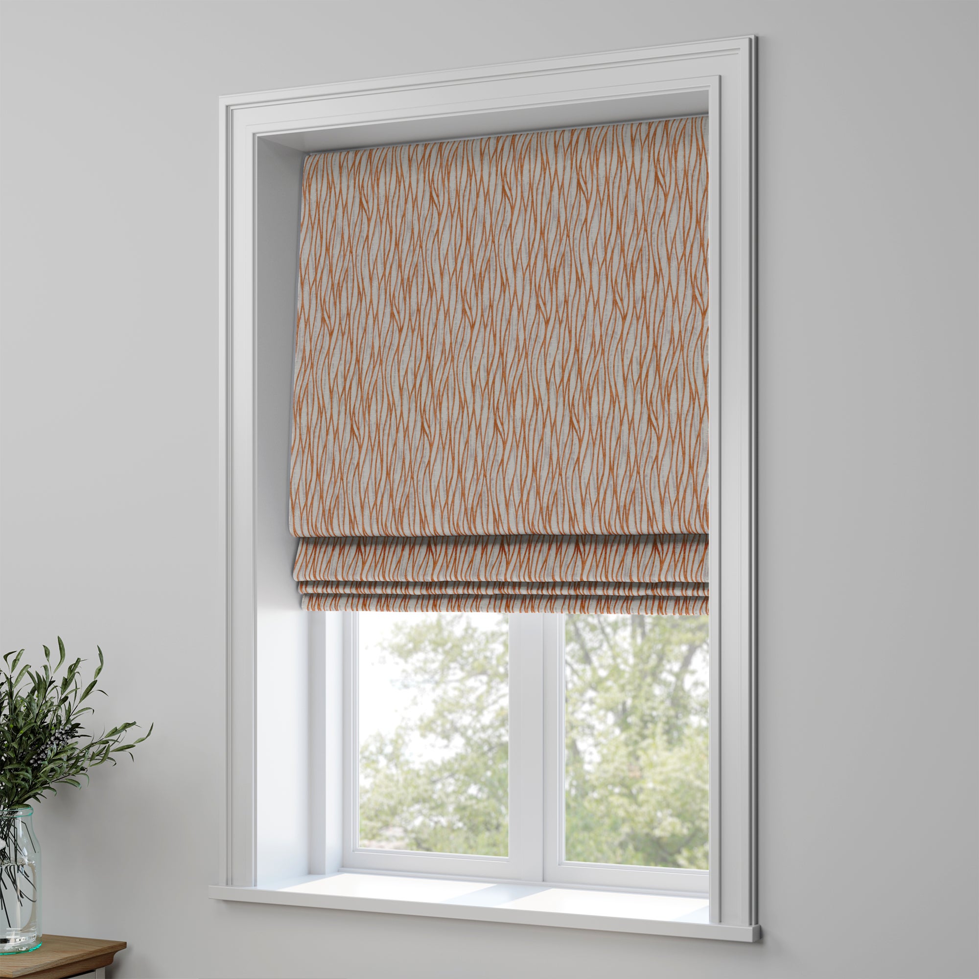 Linear Made to Measure Roman Blind Linear Burnt Price Comparisons | Compare The Build