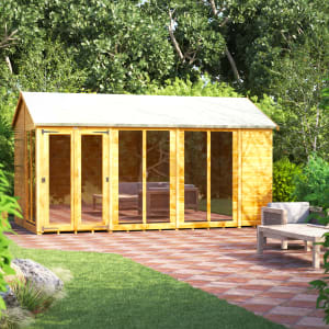 Power Sheds 14 x 8ft Apex Shiplap Dip Treated Summerhouse Price Comparisons | Compare The Build