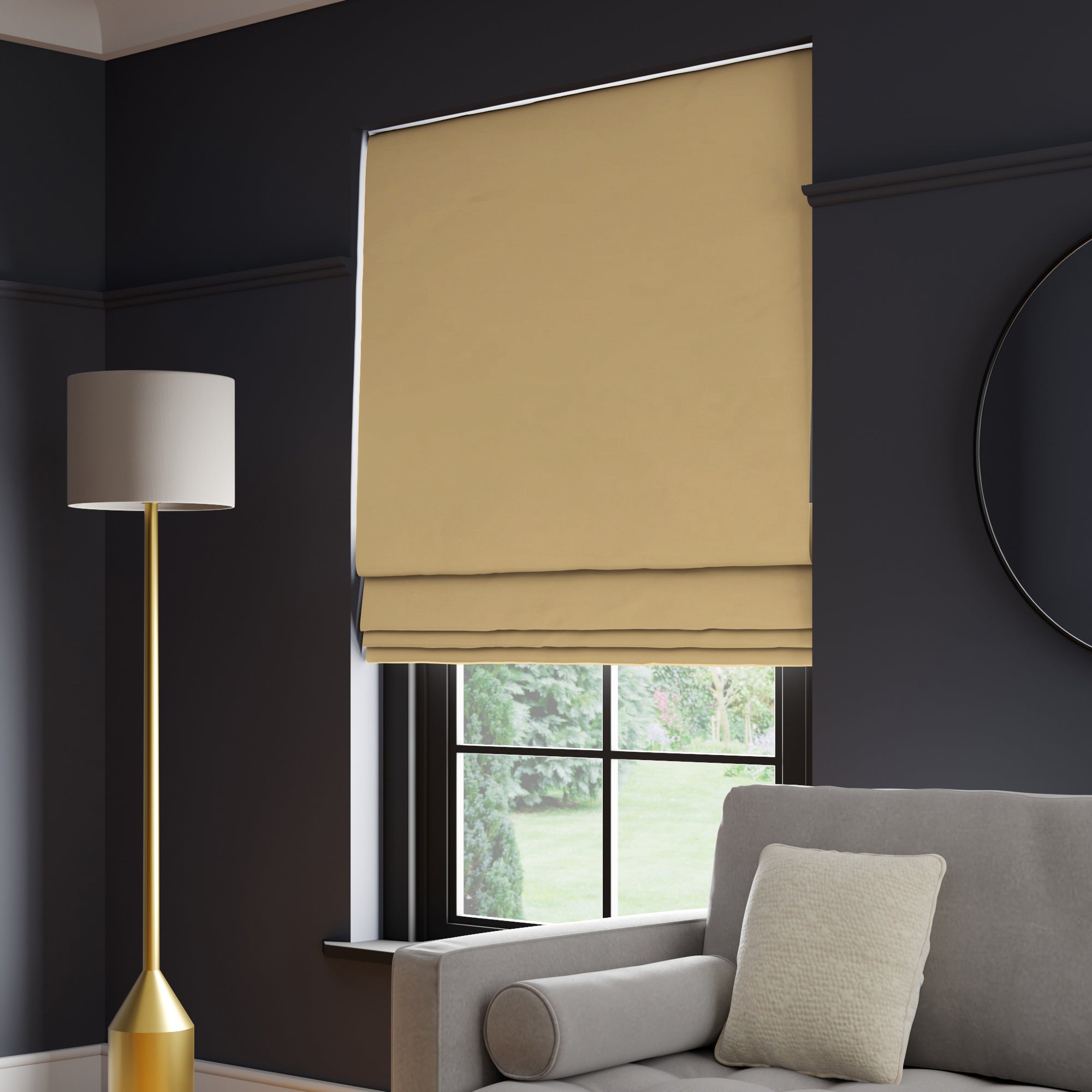 Panama Cotton Made to Measure Roman Blind Panama Willow Price Comparisons | Compare The Build