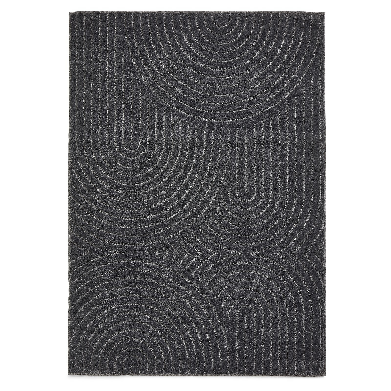 Selene Cut Rug - Grey - 120x170cm Price Comparisons | Compare The Build