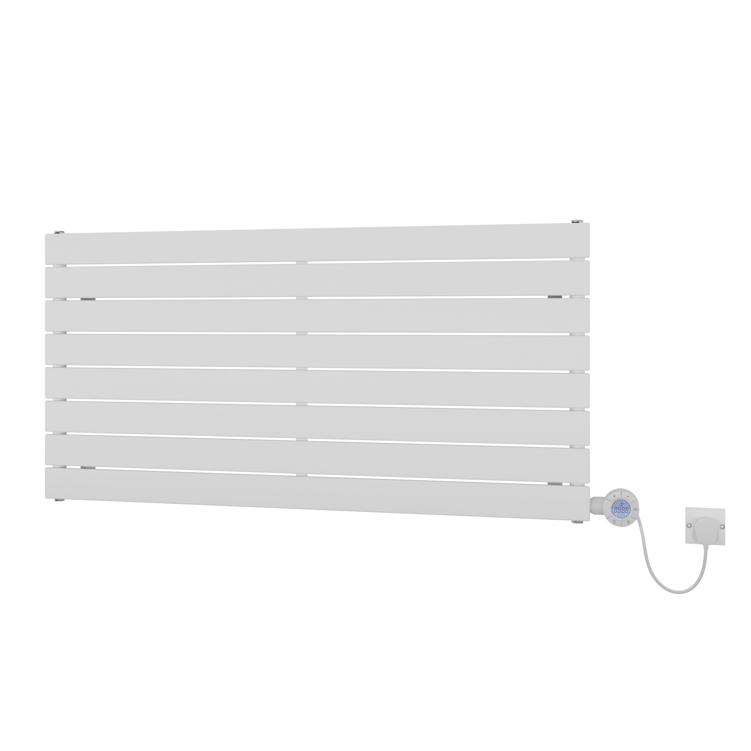 Ximax Vertirad Satin White Horizontal Electric Designer Radiator, (W)1200mm X (H)595mm Price Comparisons | Compare The Build