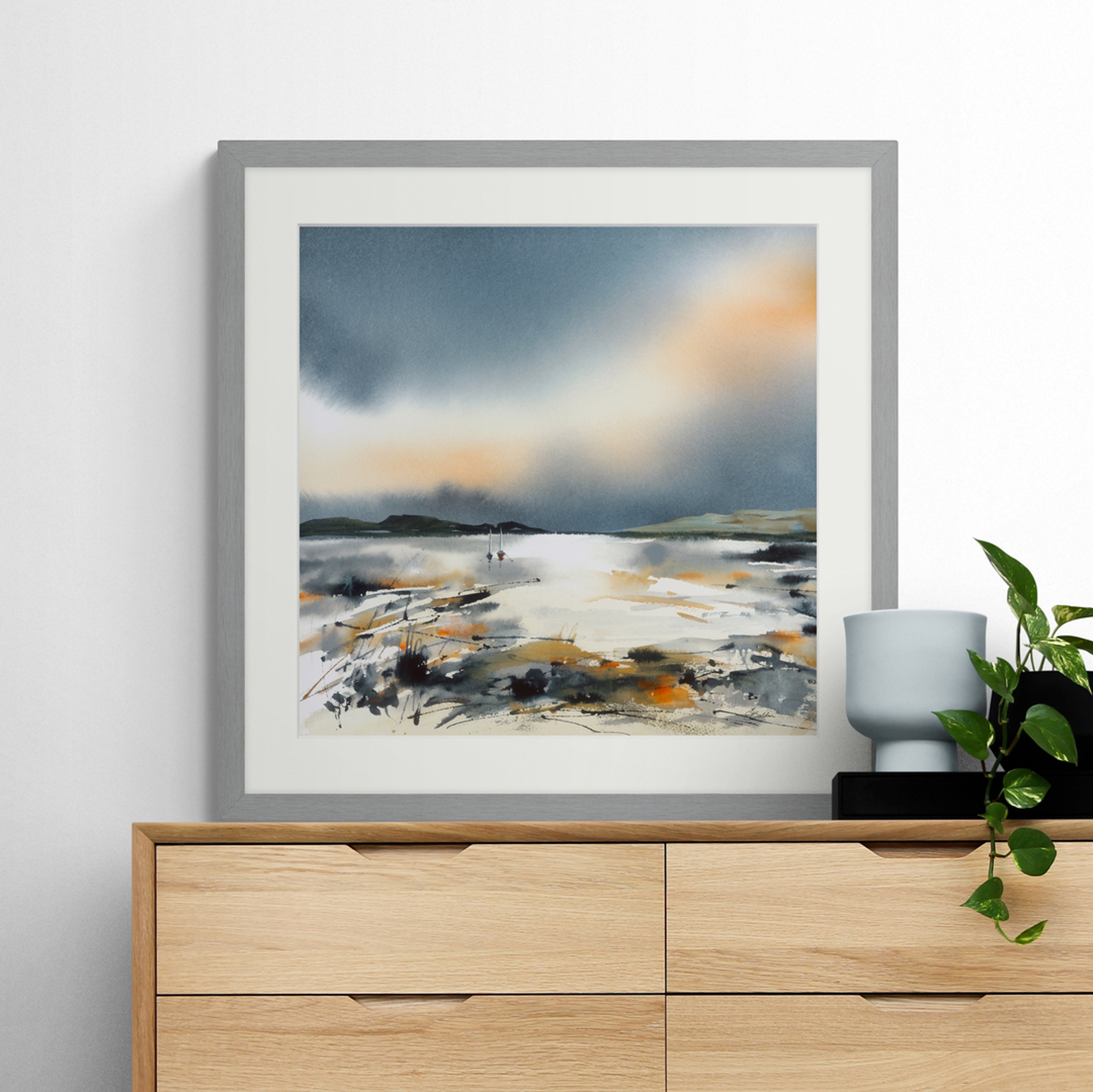 On the Water at Dusk Framed Print Silver Price Comparisons | Compare The Build