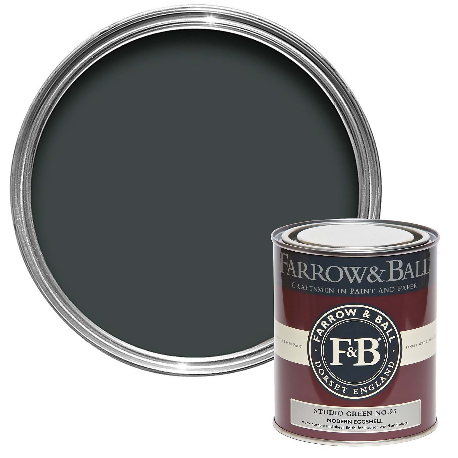Farrow & Ball Modern Eggshell Paint Studio Green - 750ml Price Comparisons | Compare The Build