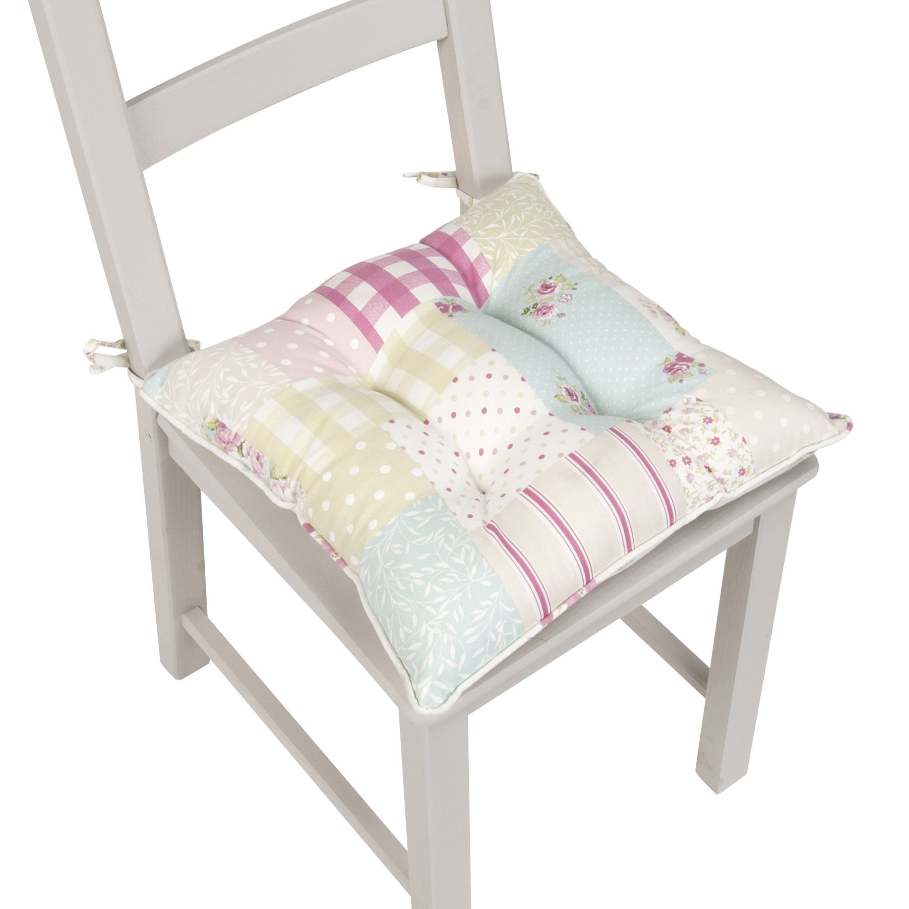 Colours Hedgerow Pink Floral & Patchwork Seat Pad | Compare The Build