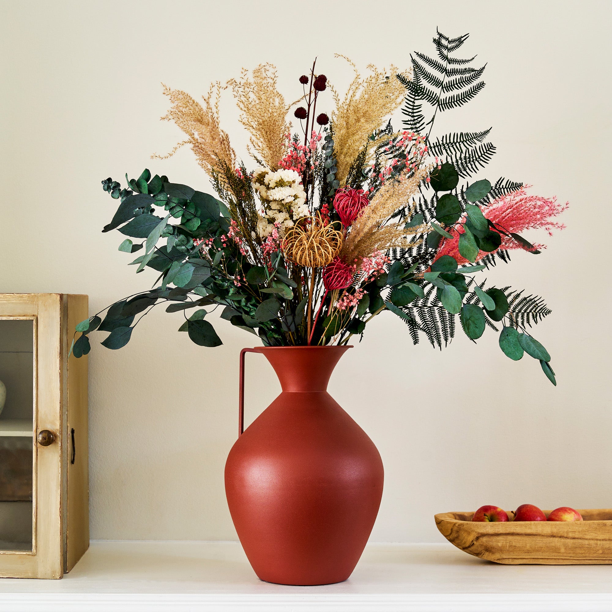 Dried Eucalyptus Blossom Flower Bouquet MultiColoured Price Comparisons | Compare The Build