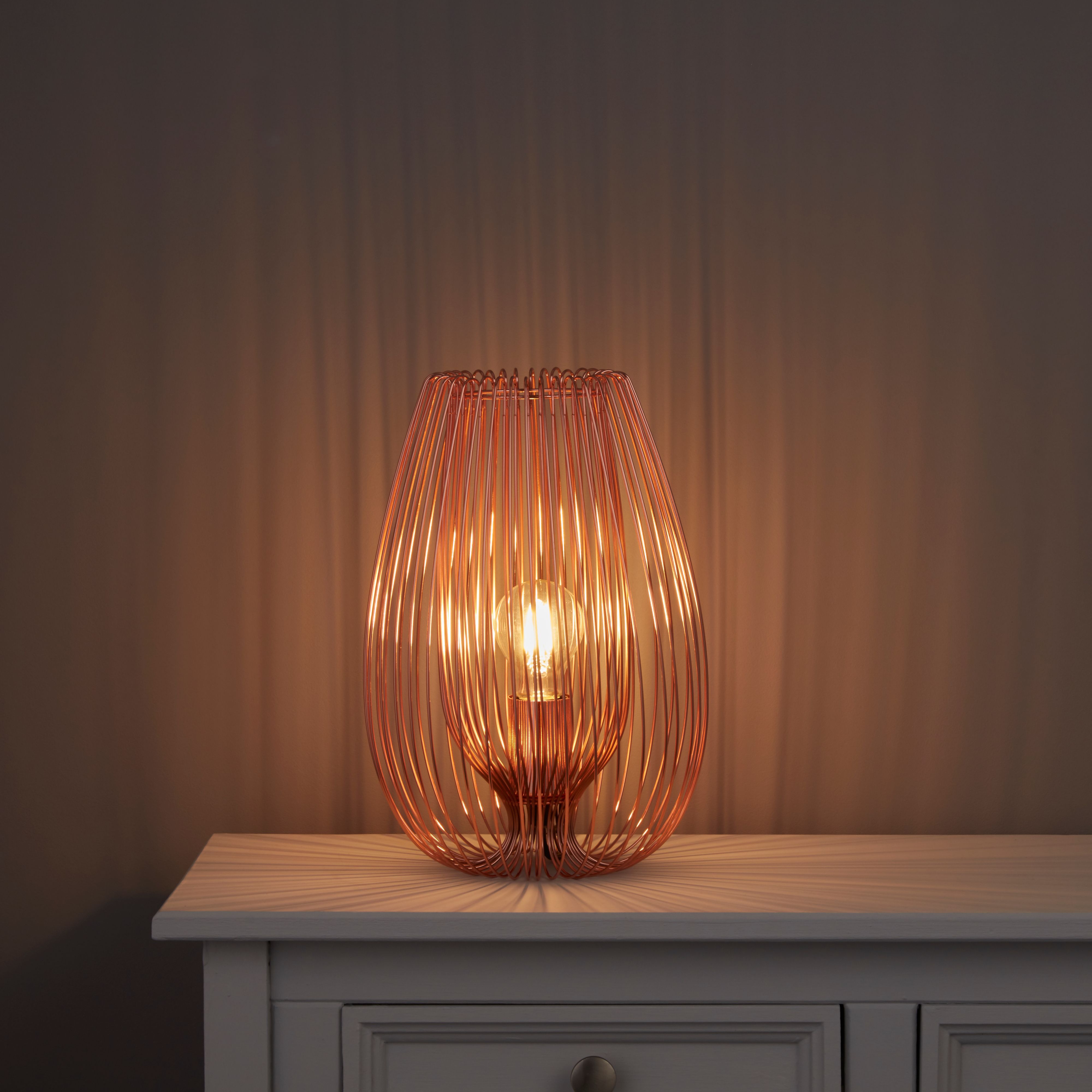 Colours Jonas Copper Effect Incandescent Table Lamp Price Comparisons | Compare The Build