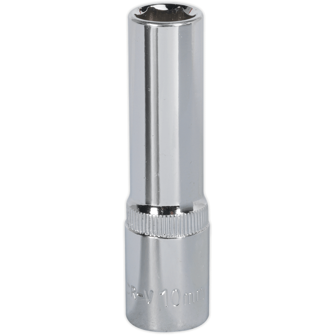 Sealey 3/8" Drive Polished Deep Hexagon WallDrive Socket Metric 3/8" 10mm Price Comparisons | Compare The Build