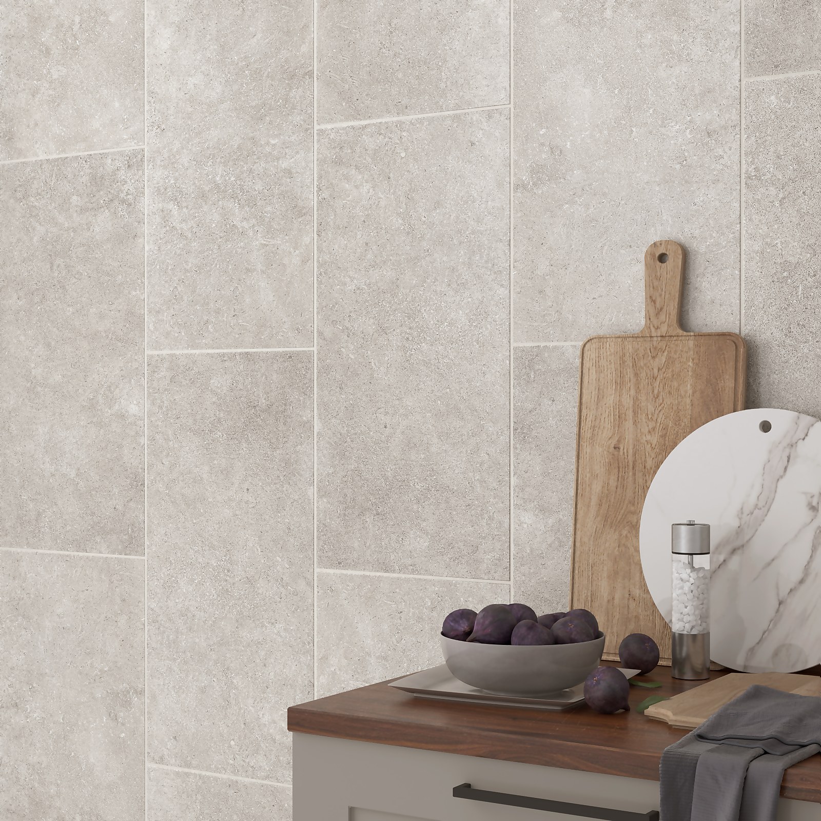 Palio Light Grey Ceramic Wall & Floor Tile 300 x 600mm | Compare The Build