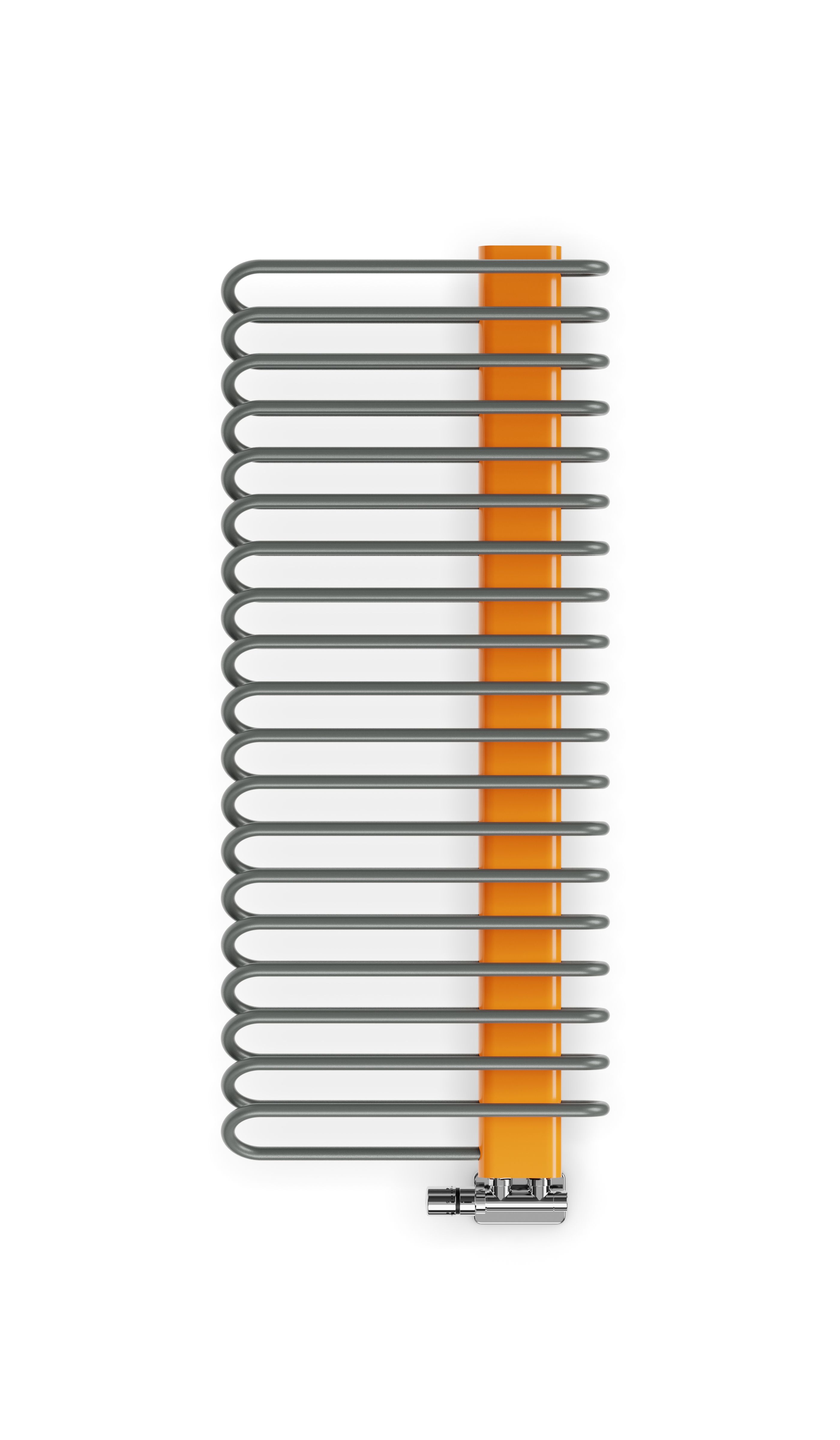 Terma Michelle Graphite & Orange Towel Warmer (W)500mm X (H)1200mm Price Comparisons | Compare The Build