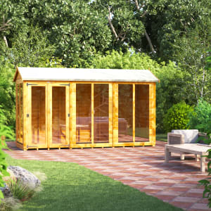 Power Sheds 12 x 4ft Apex Shiplap Dip Treated Summerhouse Price Comparisons | Compare The Build