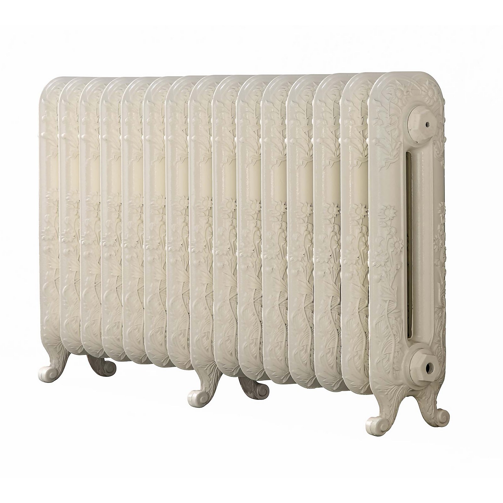 Arroll Cast Iron Radiator 1009 X 600 - Cream | Compare The Build