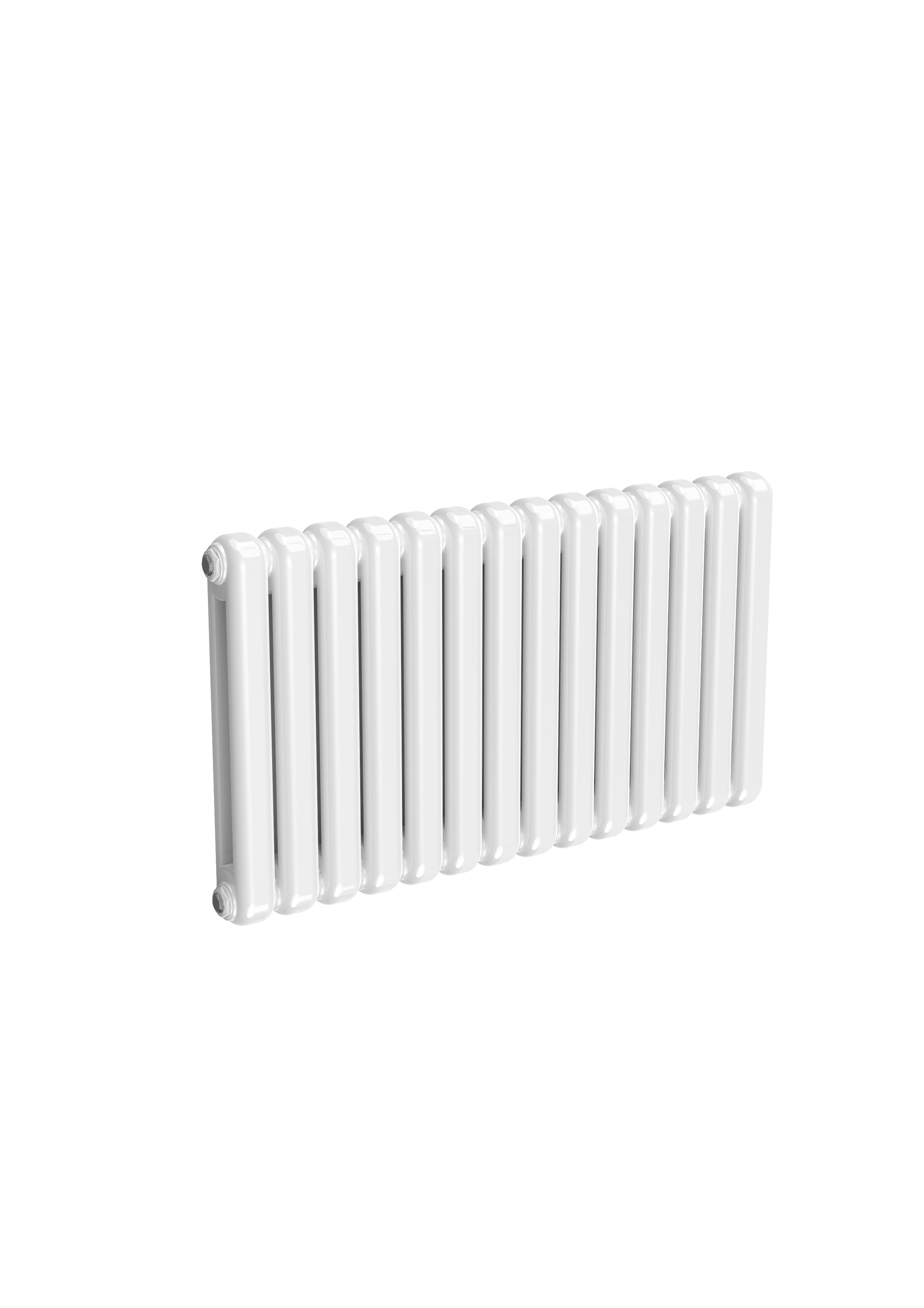 Reina Coneva Column Horizontal Radiator, White, 550mm x 1000mm - Double Panel Price Comparisons | Compare The Build