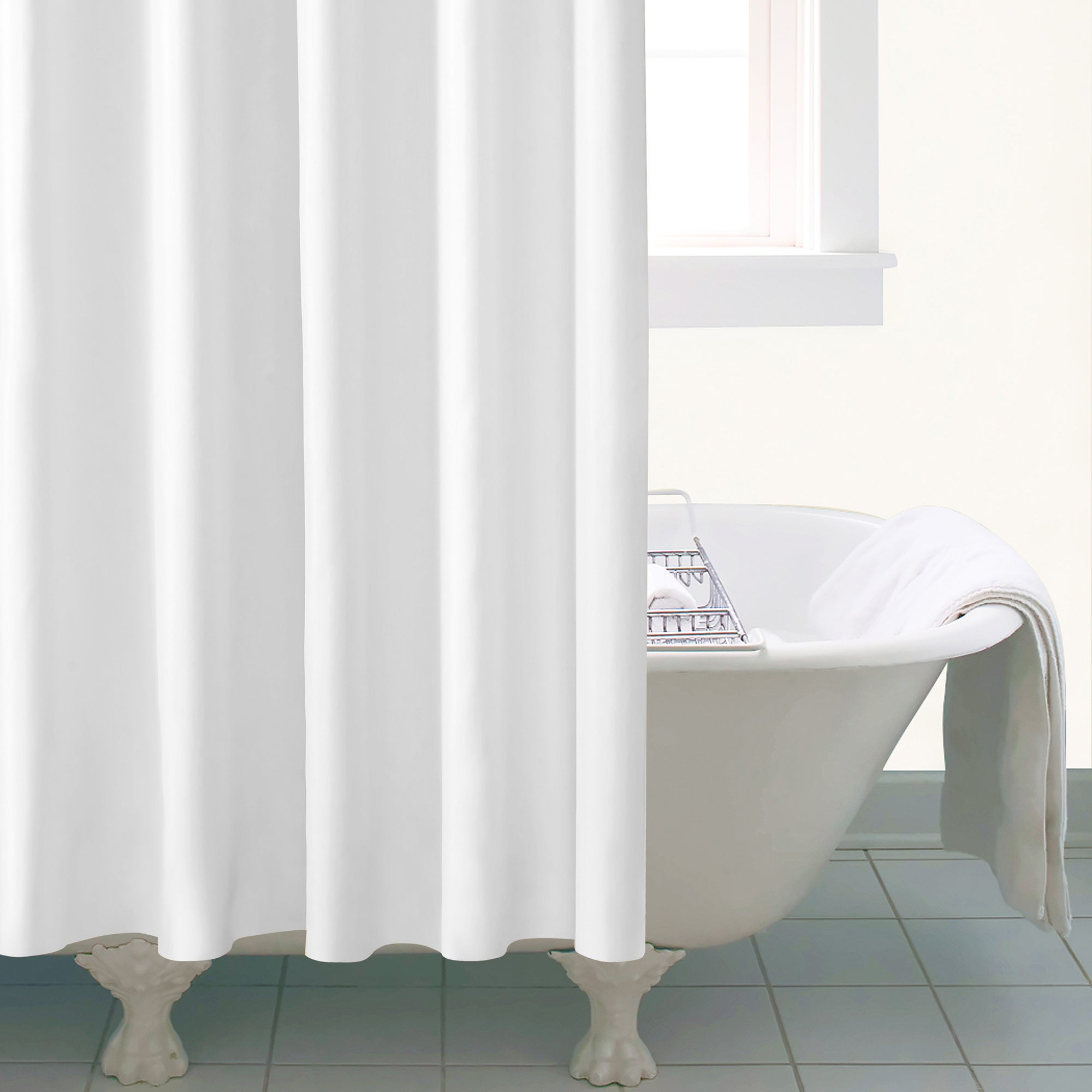 Ceramic Extra Long White Shower Curtain White Price Comparisons | Compare The Build