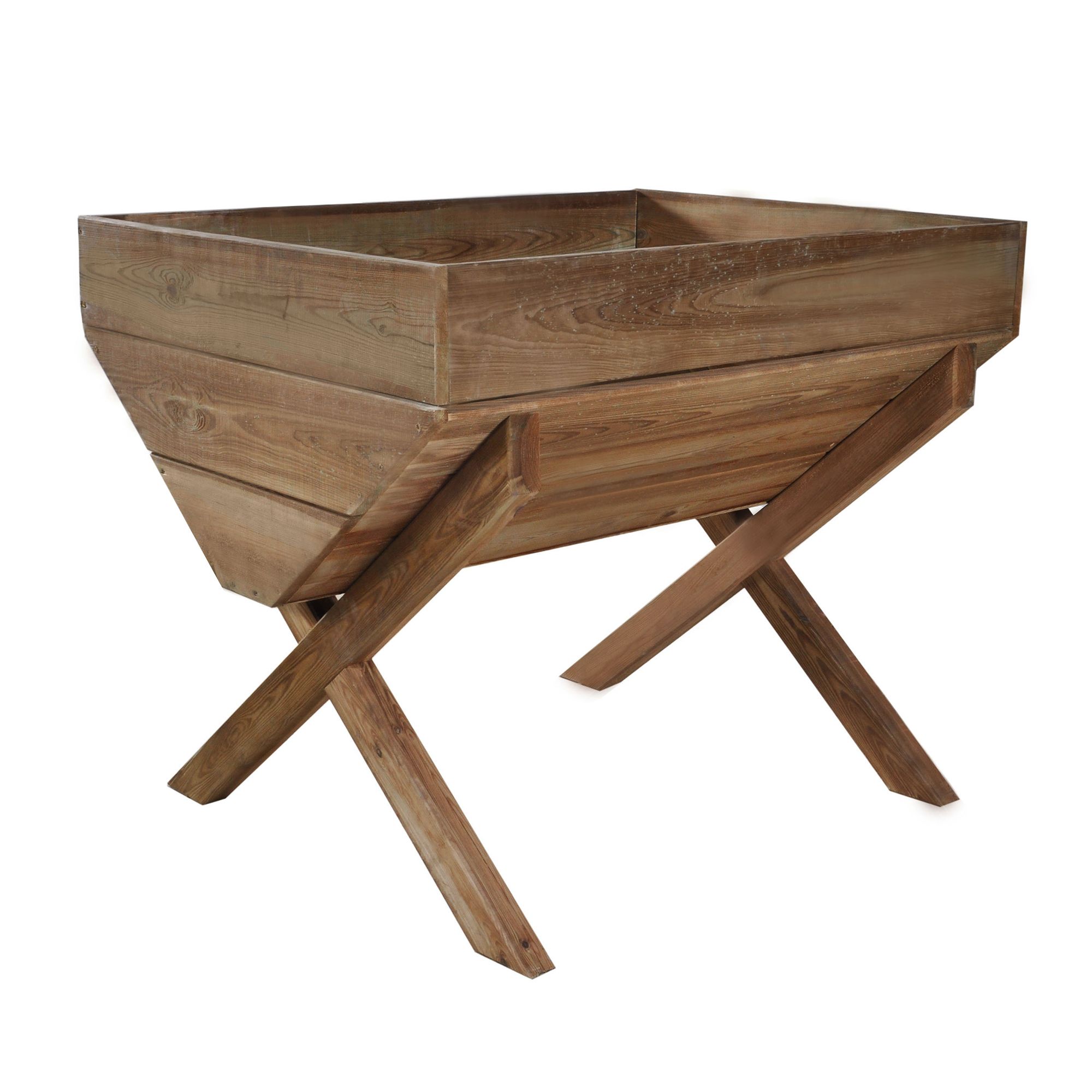 Forest Garden Kitchen Garden Wooden Rectangular Planter 76Cm Price Comparisons | Compare The Build