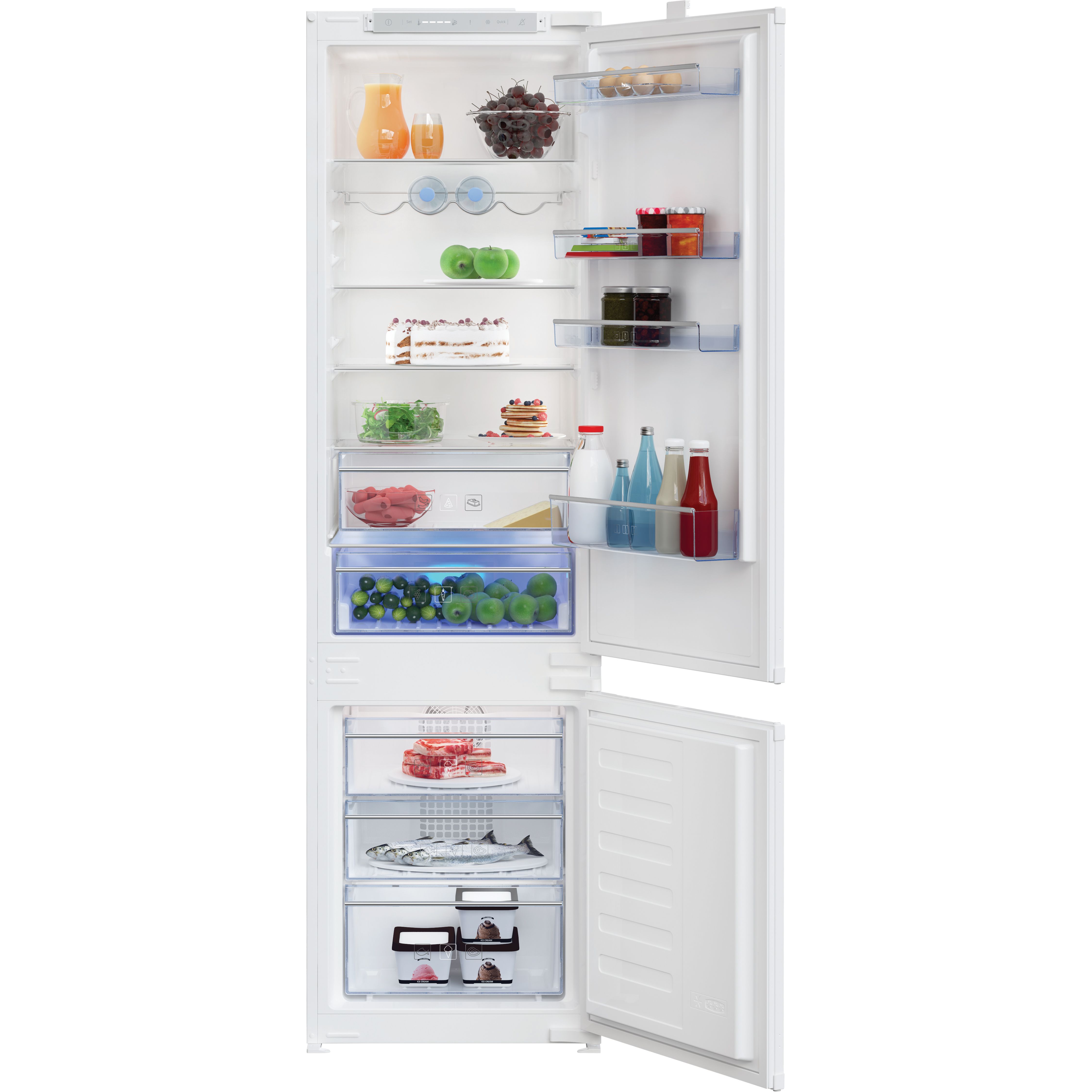 Beko Bcbfd1973 White Integrated Fridge Freezer Price Comparisons | Compare The Build