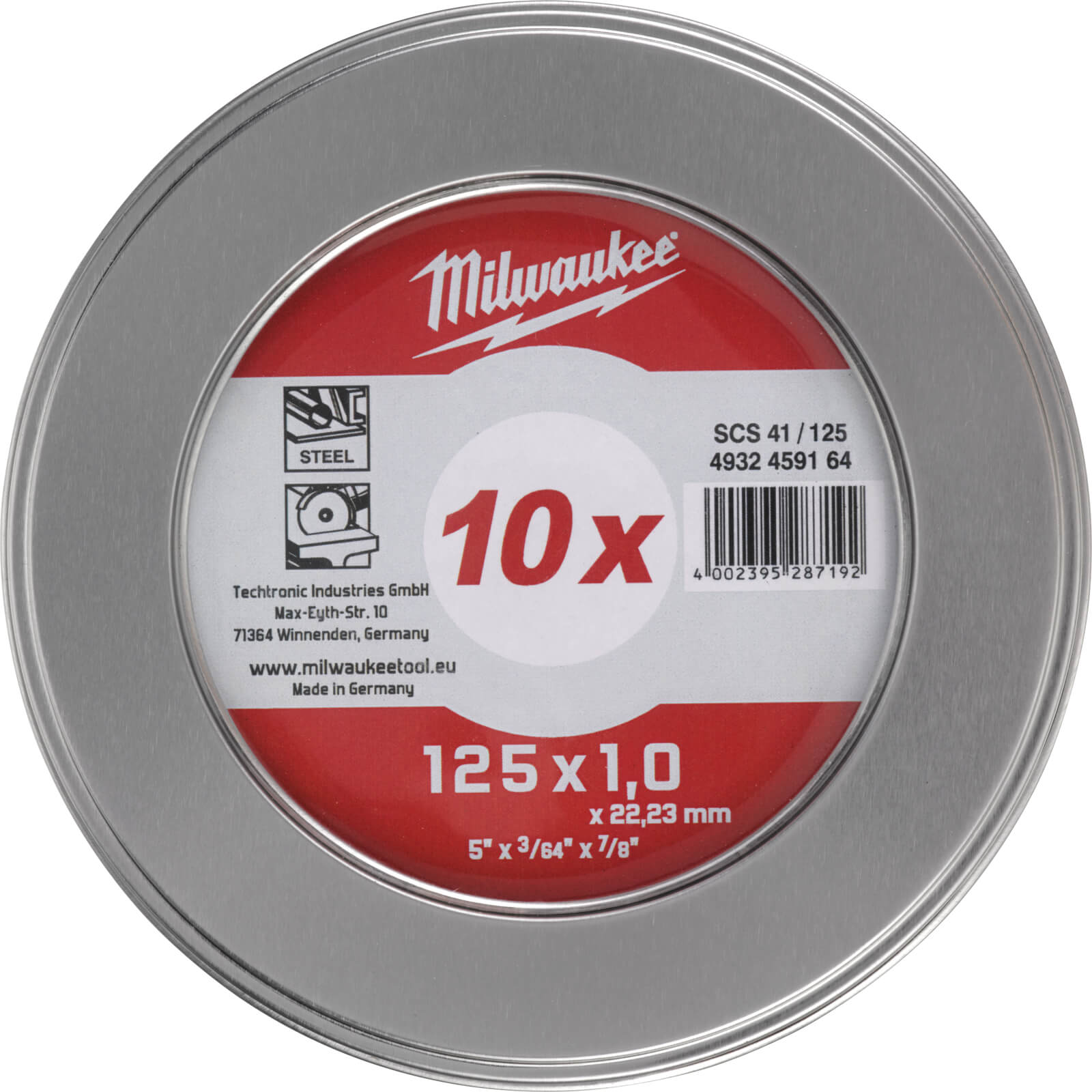 Milwaukee W Pro+ SCS41 Thin 1mm Metal Cutting Disc 125mm Pack of 10 Price Comparisons | Compare The Build