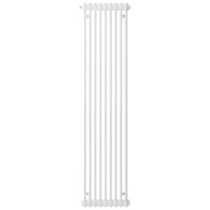 Henrad 2 Column Vertical Designer Radiator - White 2000 x 440 mm Price Comparisons | Compare The Build