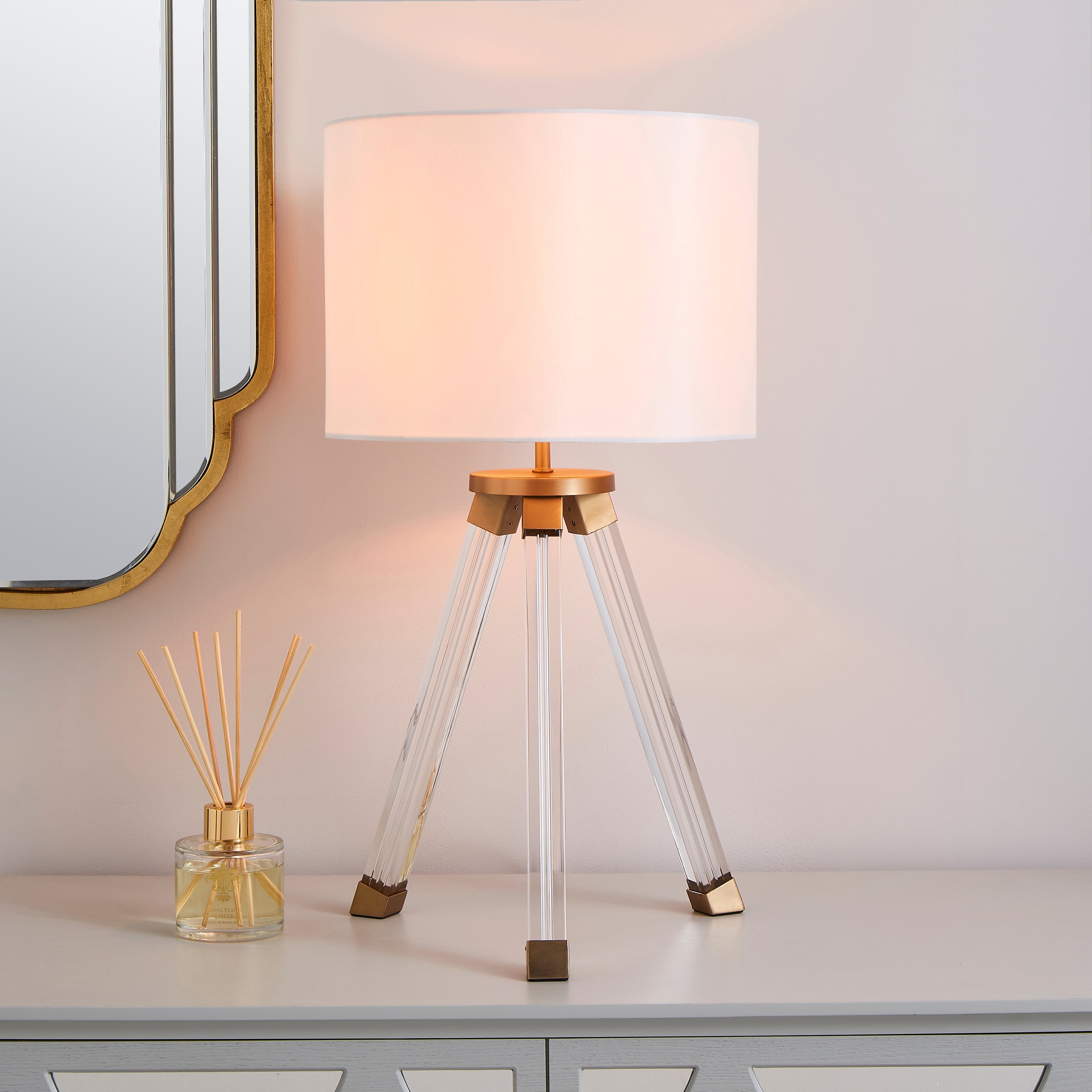 Hotel Finley Tripod Table Lamp Gold Price Comparisons | Compare The Build